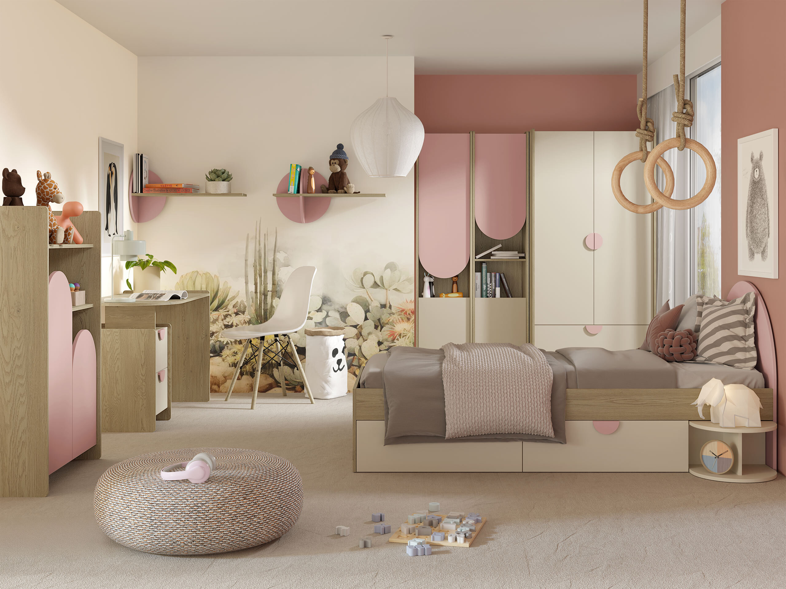 Plaukts Fivelbi 103 (Tumši rozā)