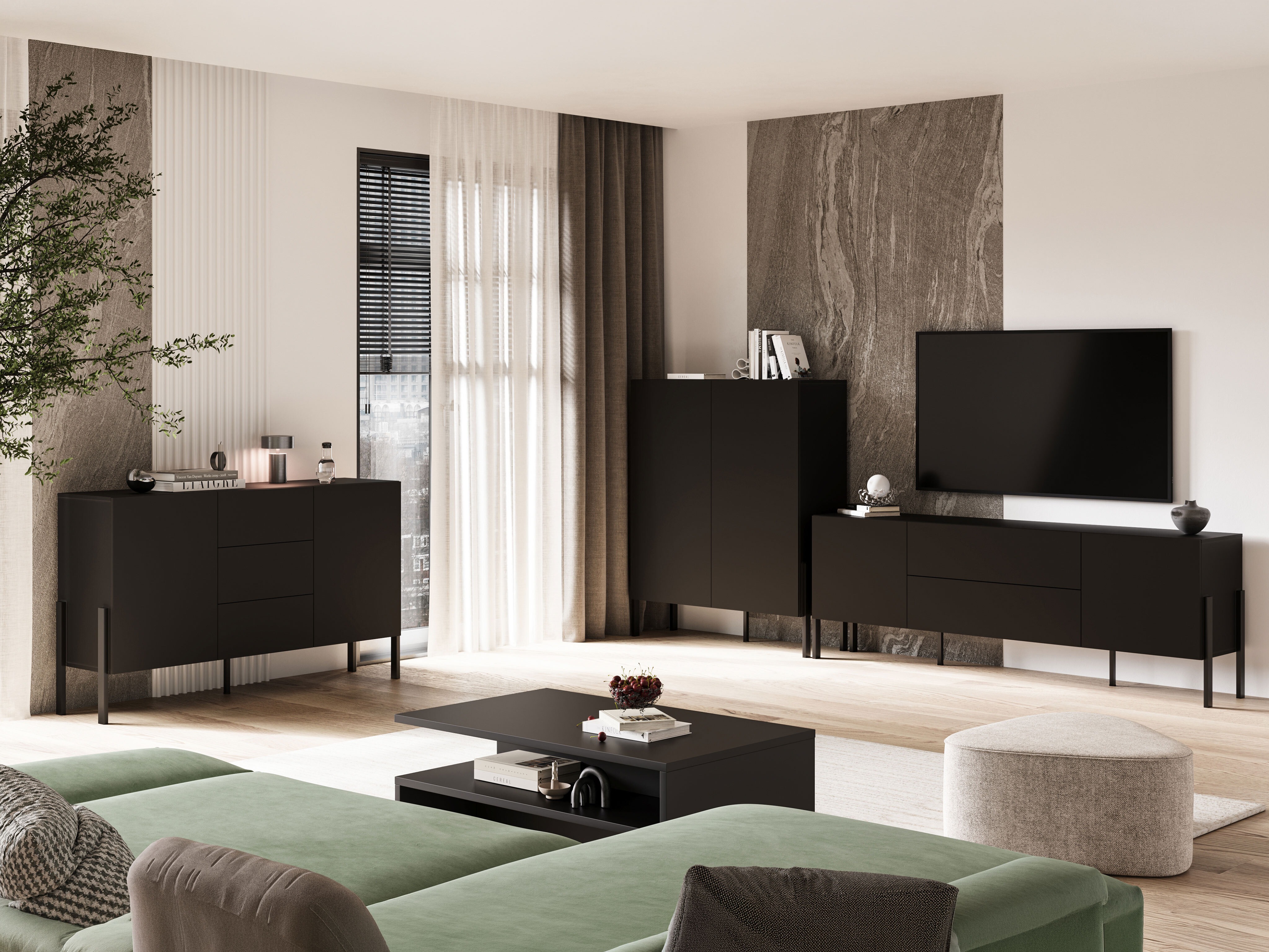 TV galds Etsore 102 (Melns)