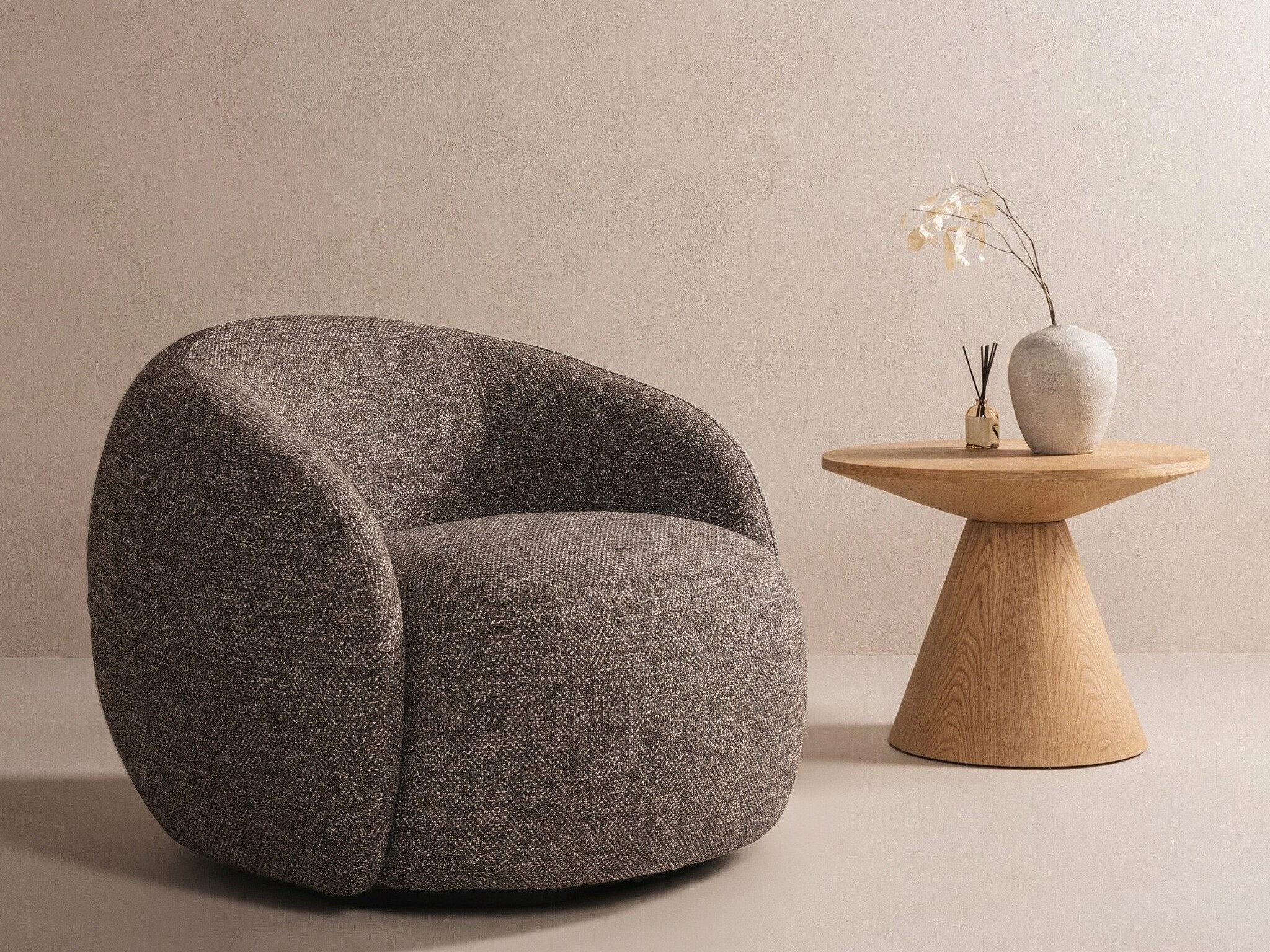 Atpūtas krēsls Burleson 810 (Brūns)