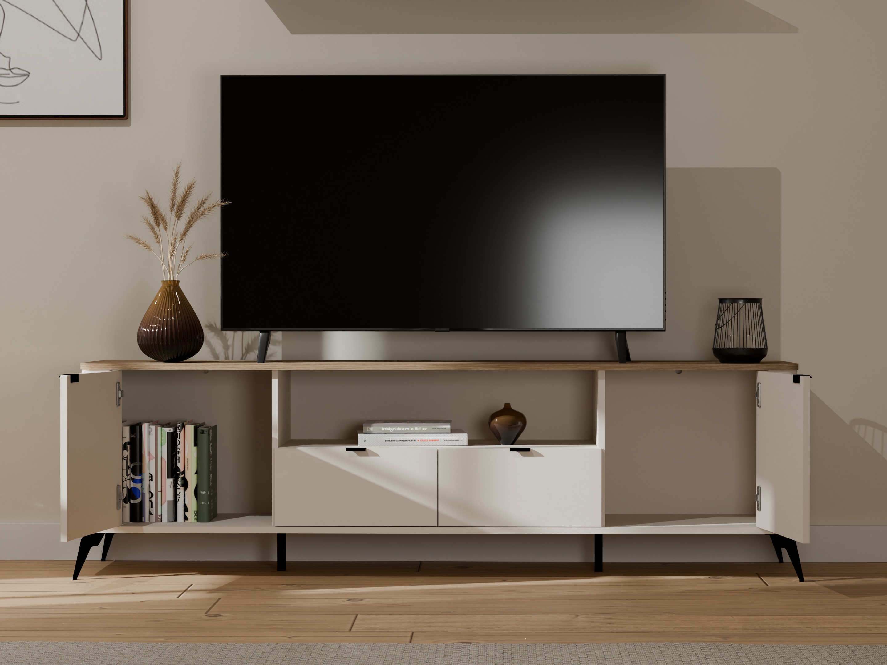 TV galds Soavie 108 (Kašmirs + Ozols)