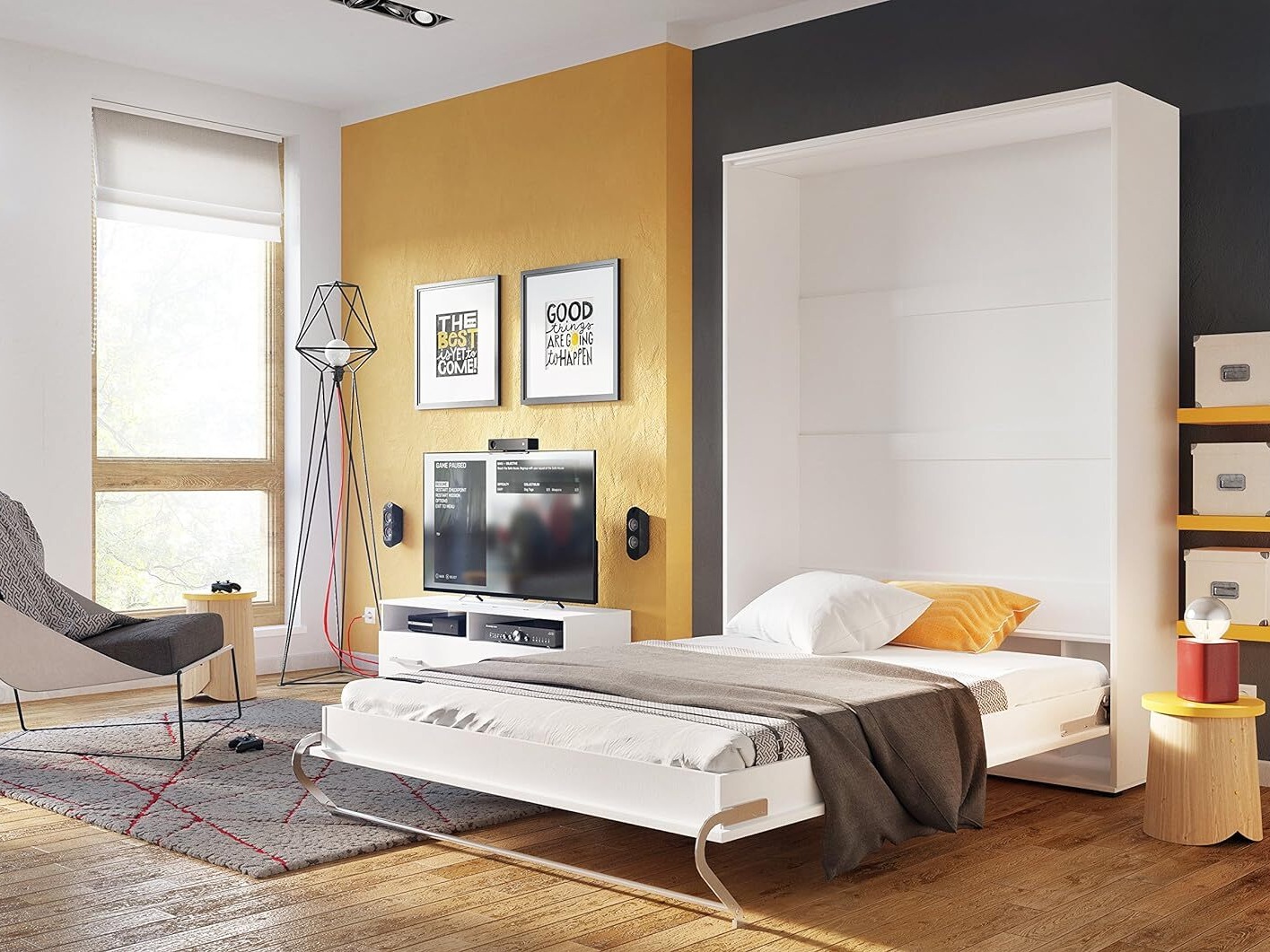 Sienas gulta Concept Pro Lenart III (Balts)