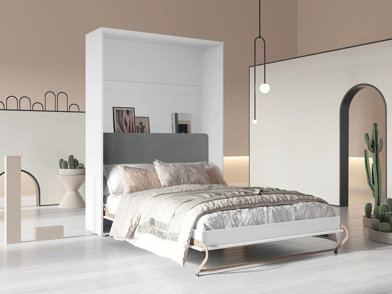 Sienas gulta Concept Pro Lenart VI (Balts + Grafīts)
