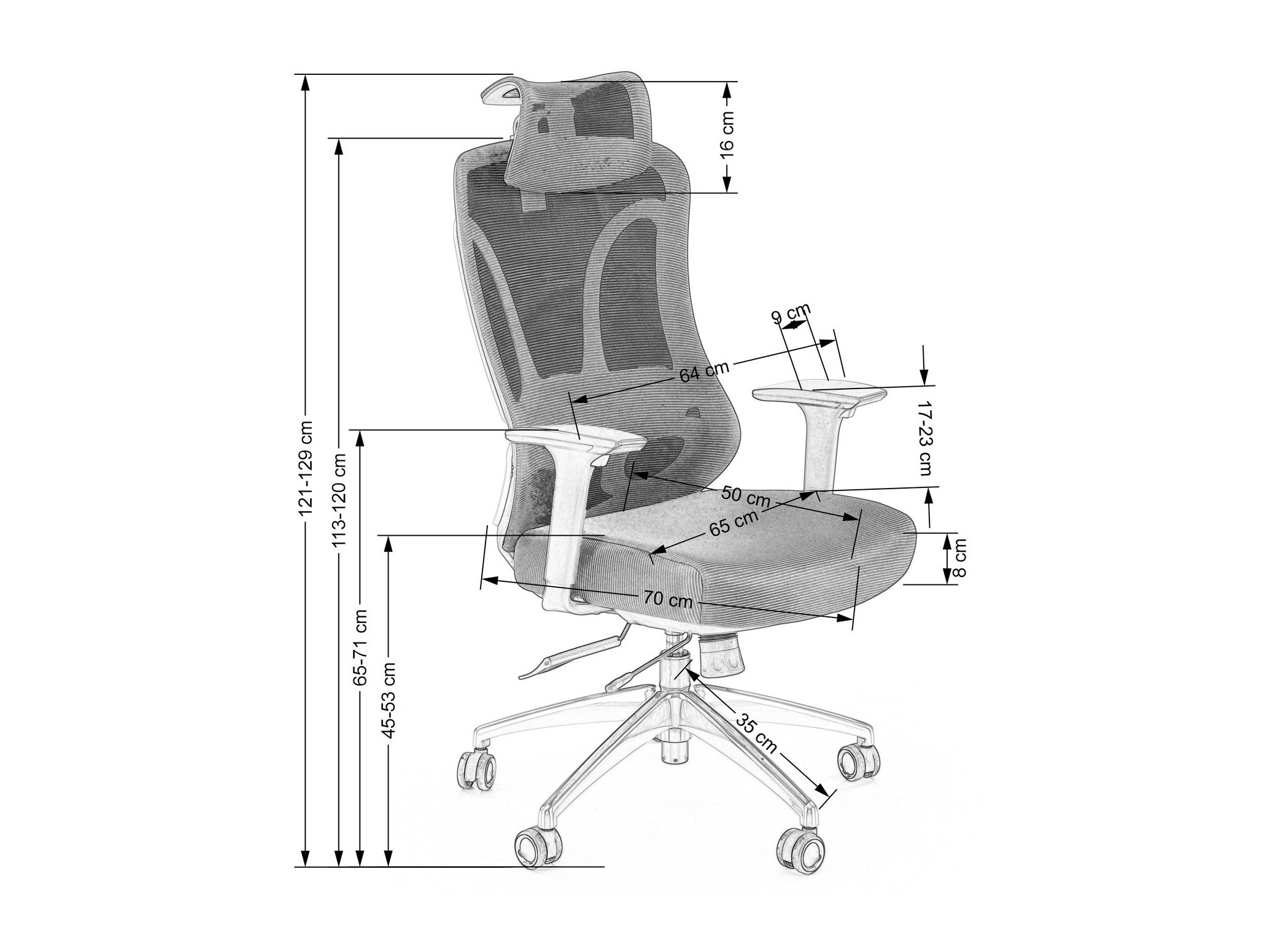 Biroja krēsls Houston 1409