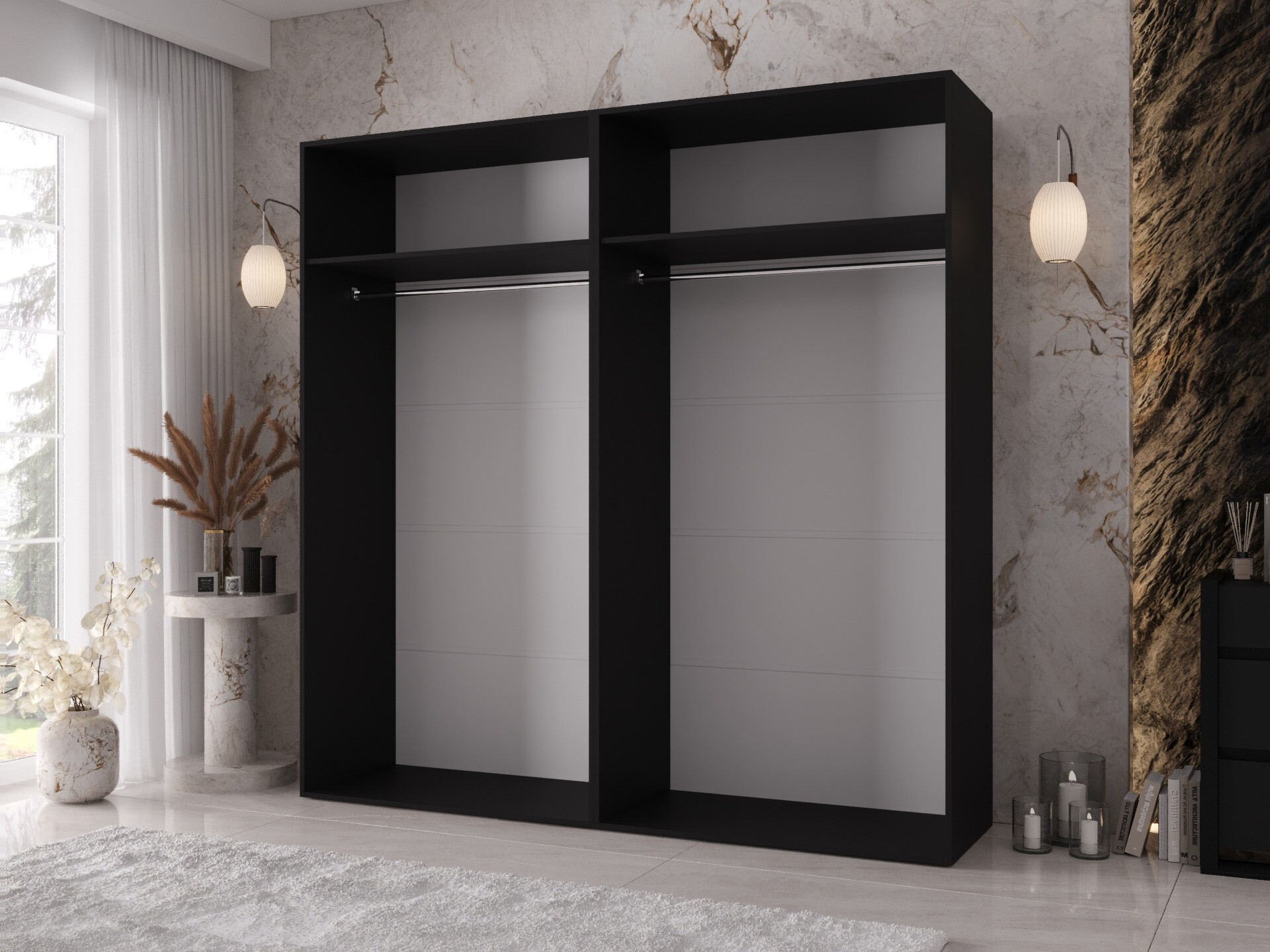 Skapis Hartford 640 (Melns)