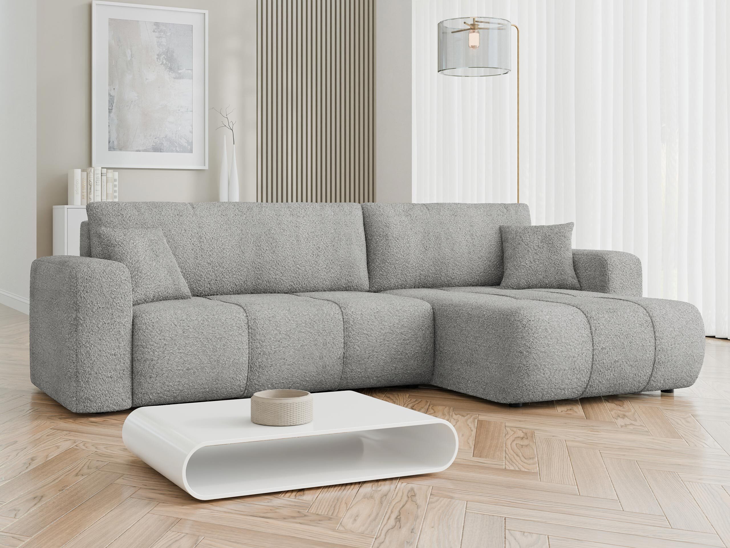 Stūra dīvāns Comfivo Laurus I (Coral 75)
