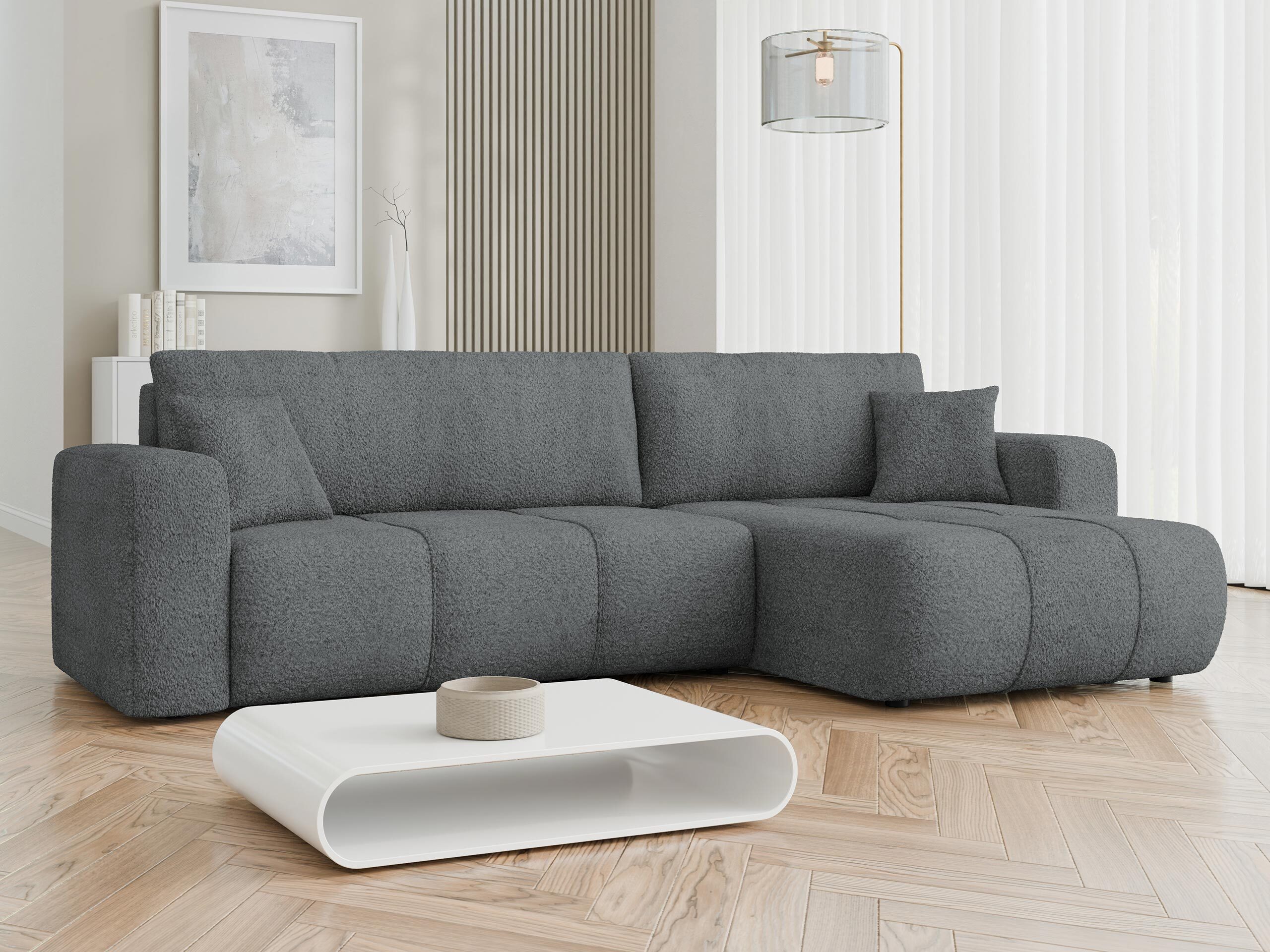 Stūra dīvāns Comfivo Laurus I (Coral 80)