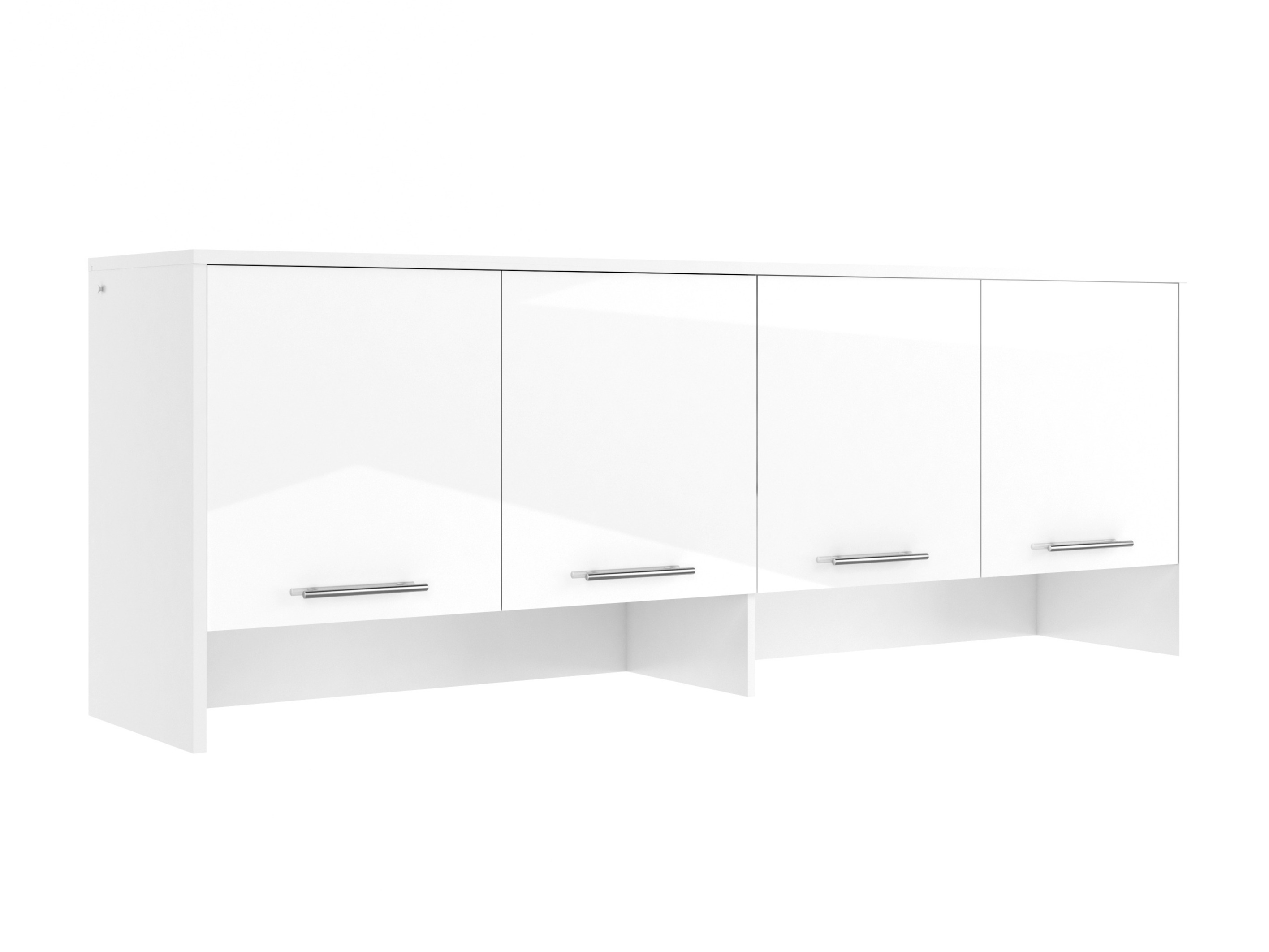 Skapis Concept Pro Lenart I (Balts + Glancēts balts)