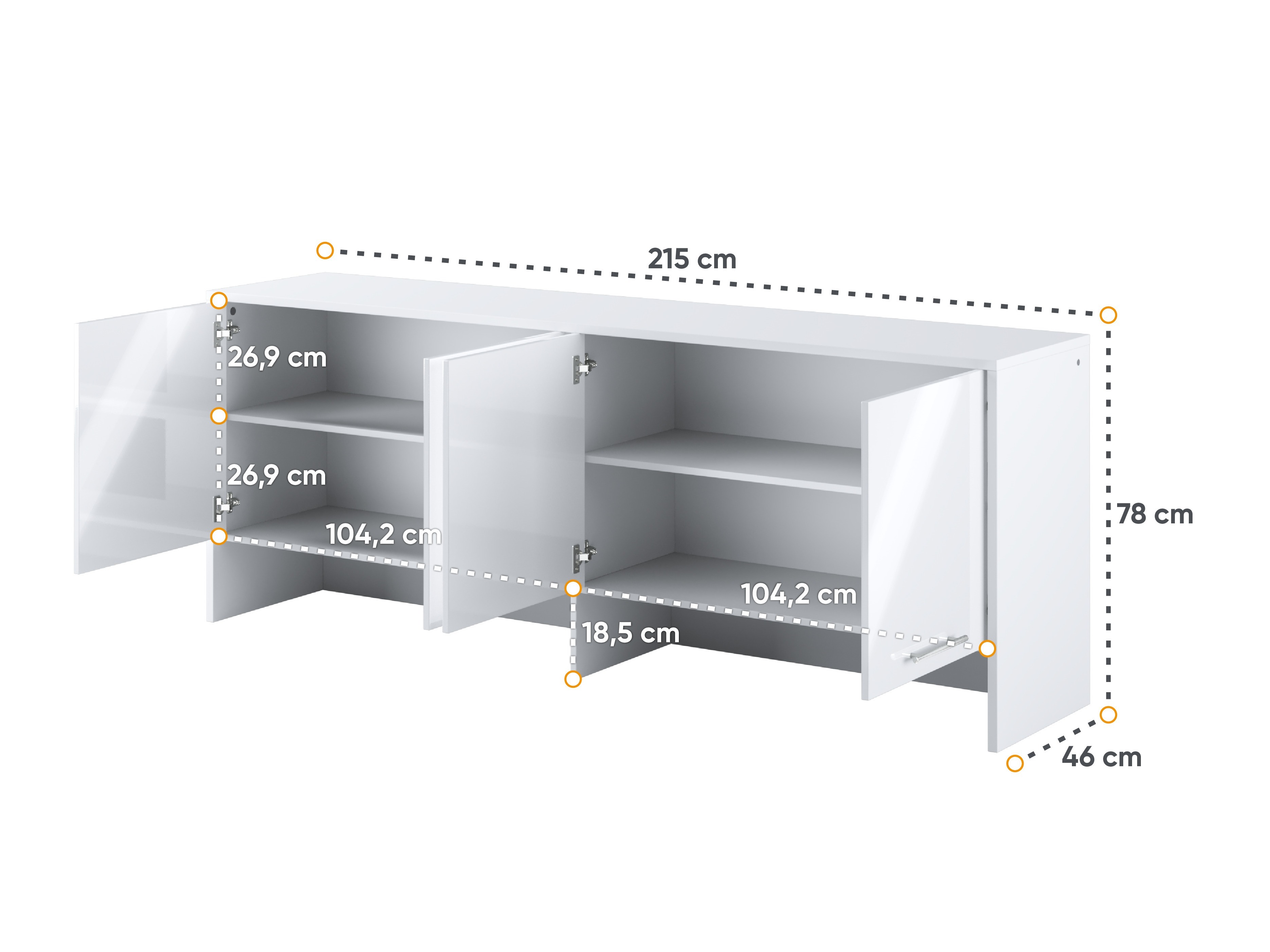 Skapis Concept Pro Lenart I (Balts)