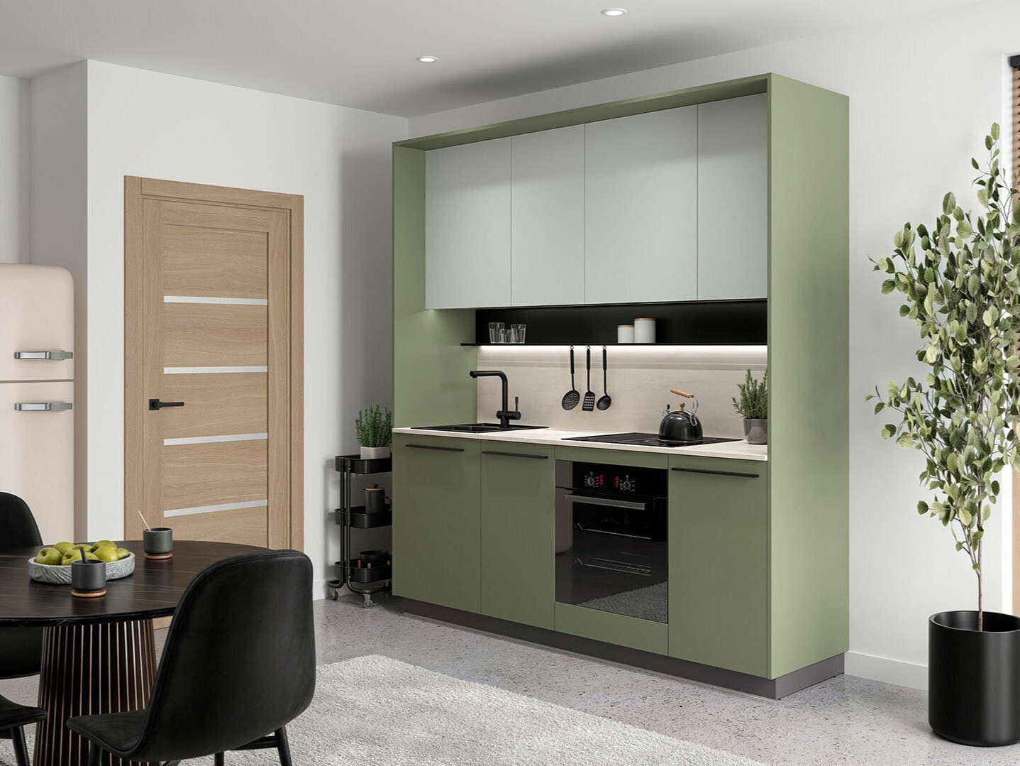 Virtuves komplekts Boston 793 (Zaļš)
