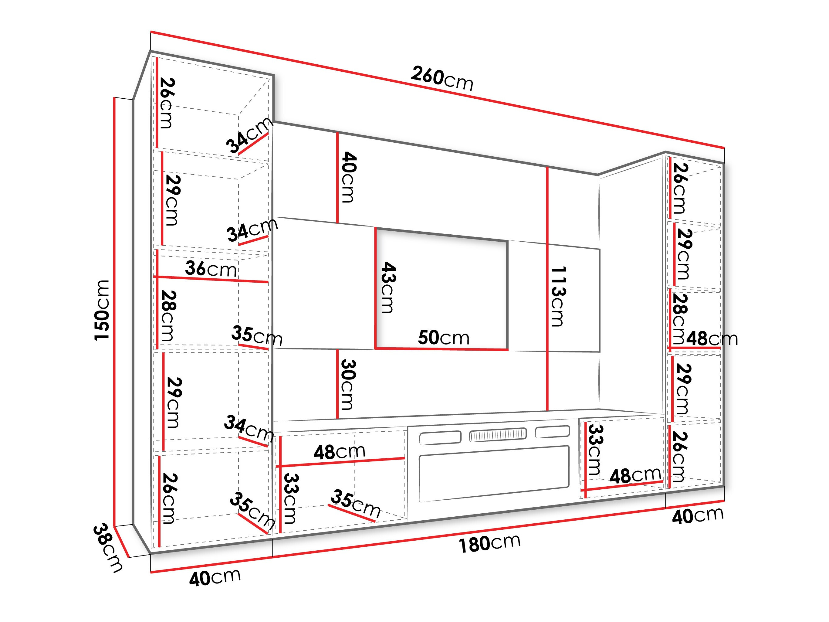 Viesistabas komplekts Comfivo Salix VIII (Bēšs + Kremonas ozols)