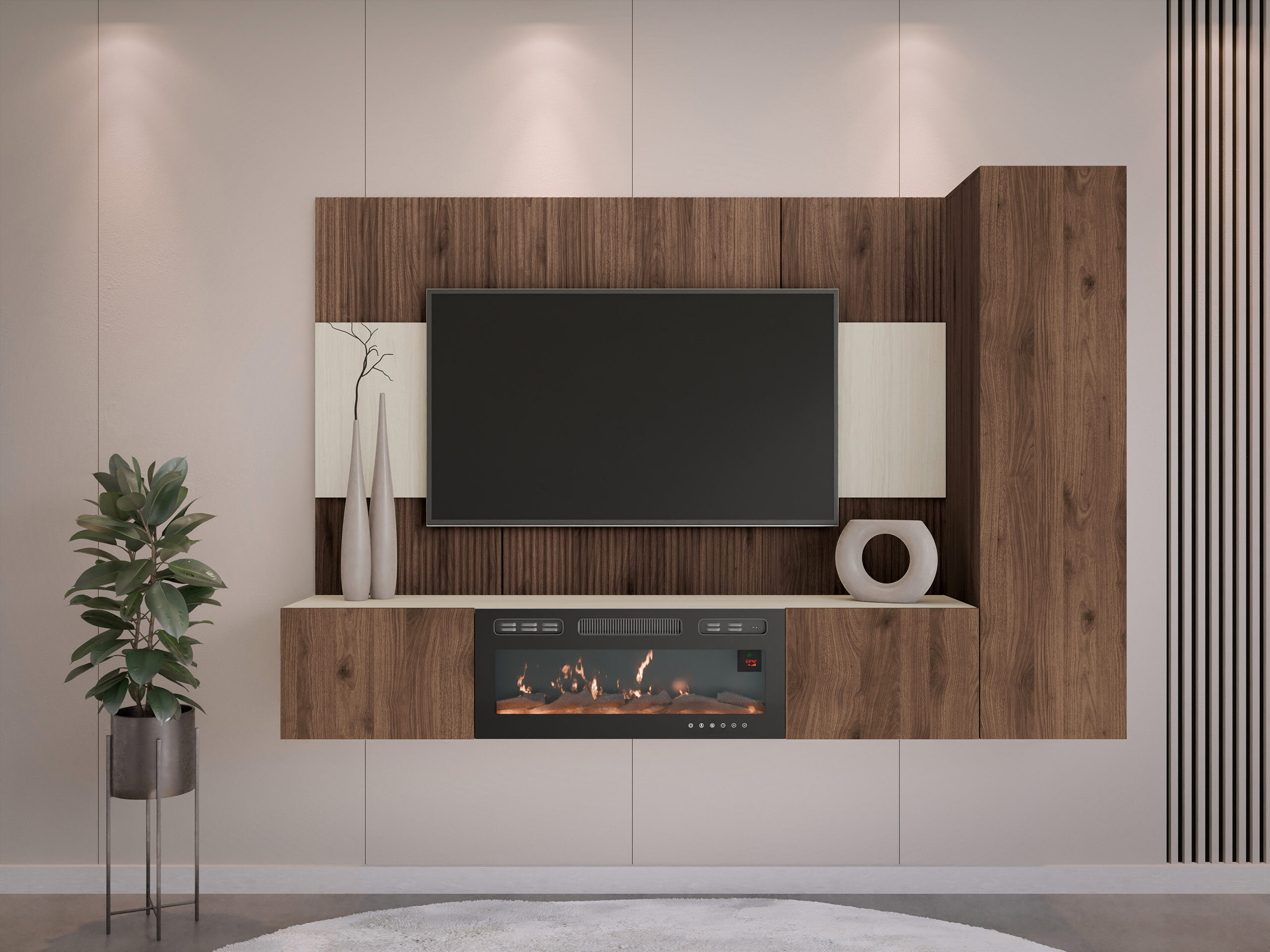 Viesistabas komplekts Comfivo Salix IX (Riekstkoks + Gaišs Travertine)