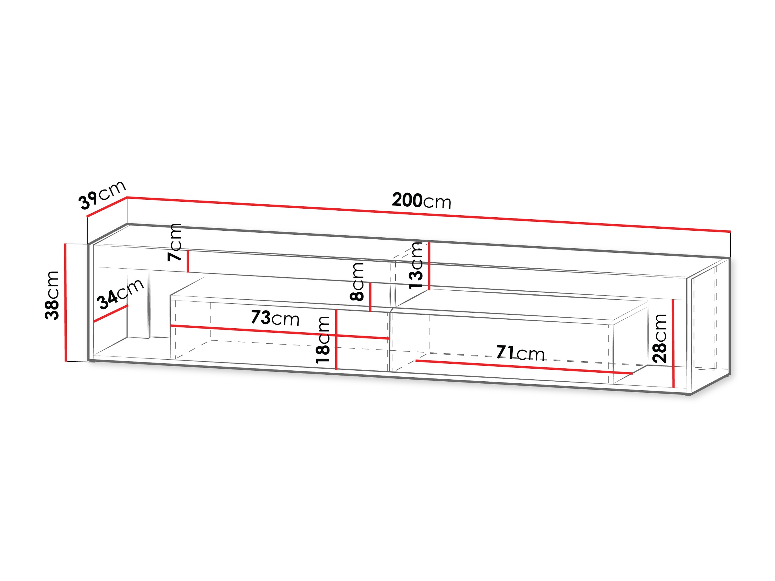 TV galds Tenfioa 107 (Nav)