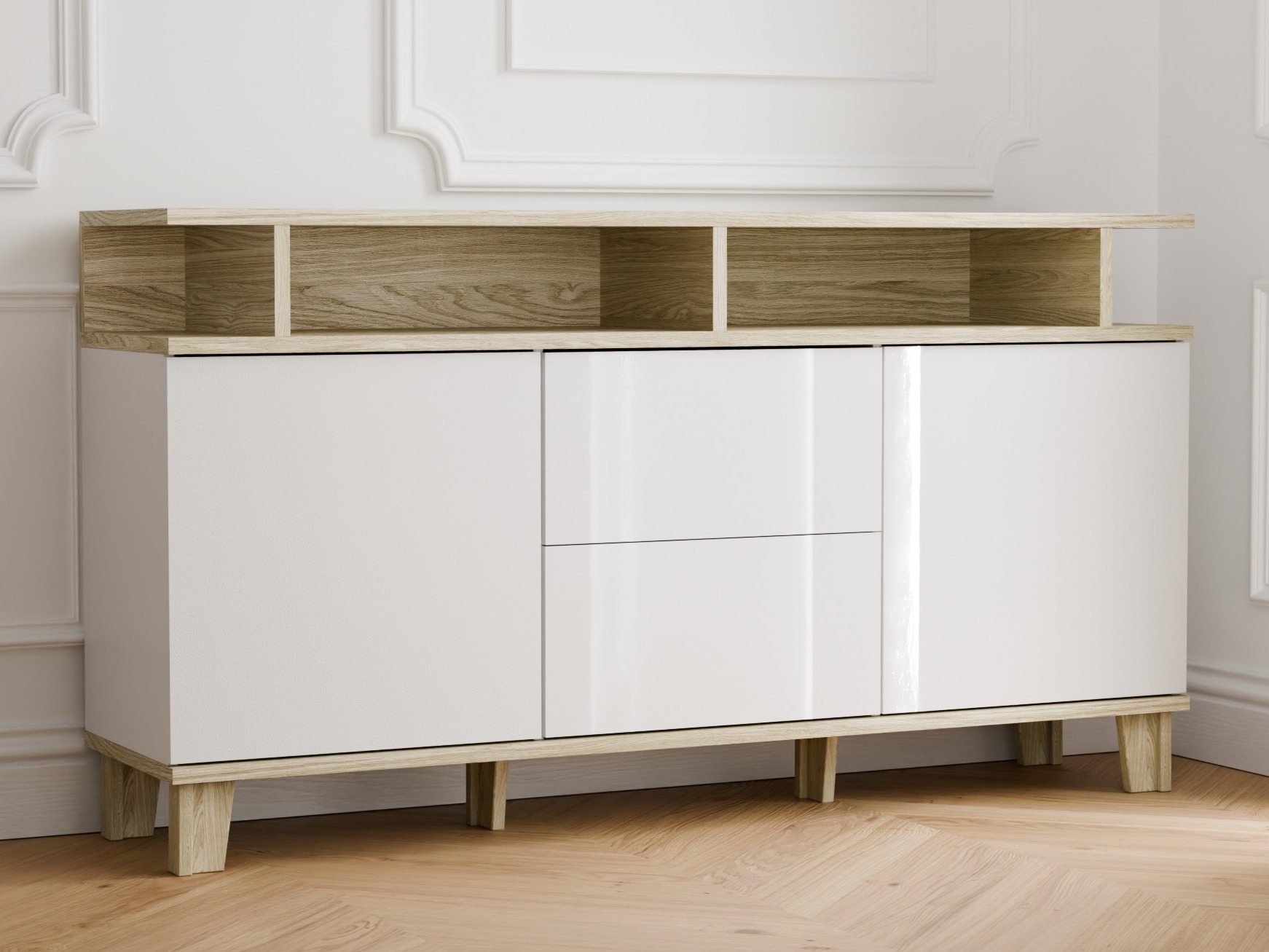 Kumode Evarveru 105 (Glancēts balts)