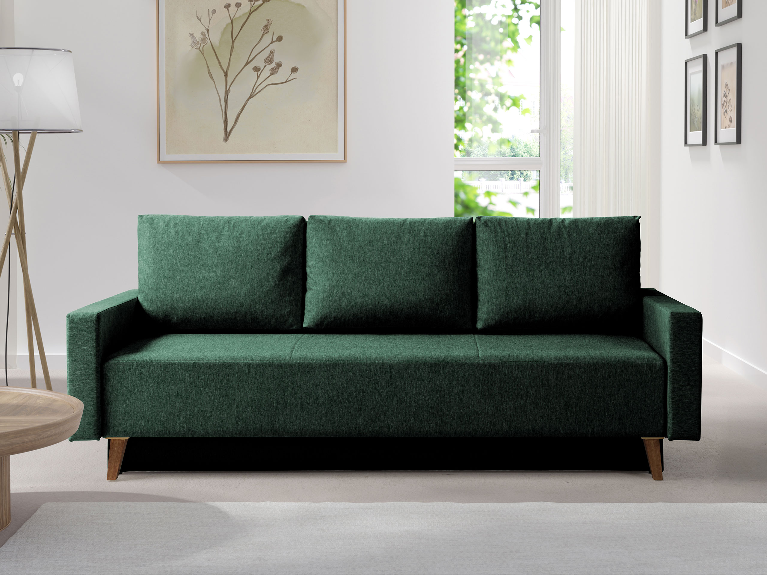 Dīvāns gulta Delbene 129 (Verita 75 + Tumšs sanremo ozols)