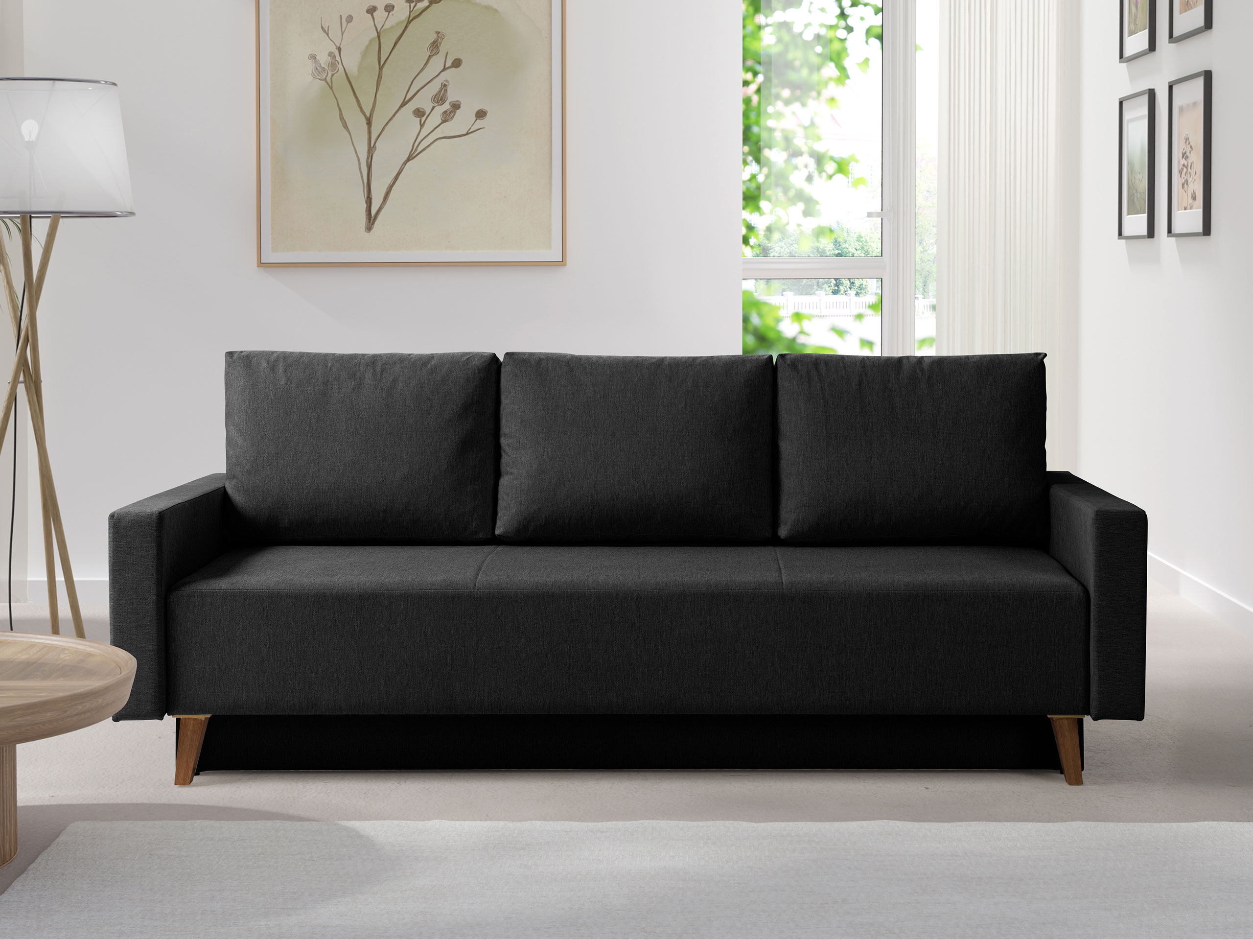 Dīvāns gulta Delbene 129 (Verita 98 + Tumšs sanremo ozols)