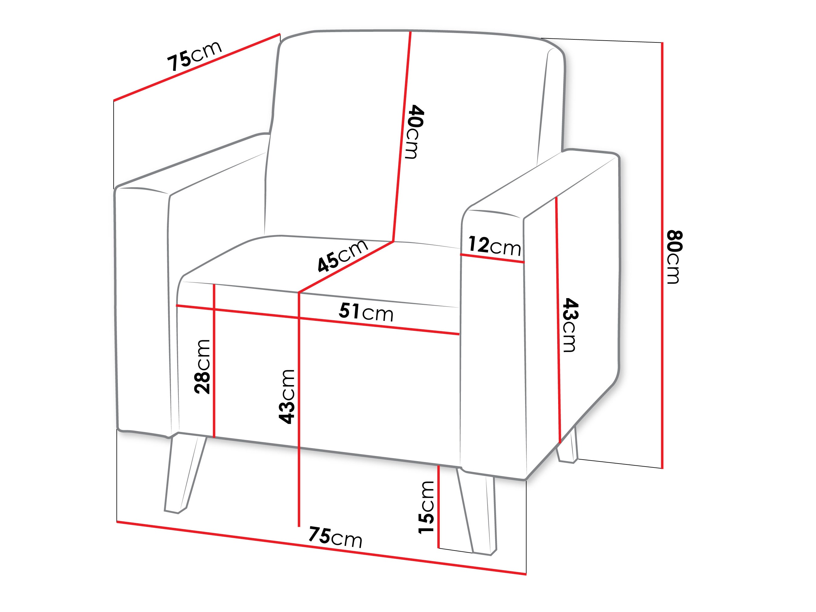 Atpūtas krēsls Delbene 131 (Verita 03 + Tumšs sanremo ozols)