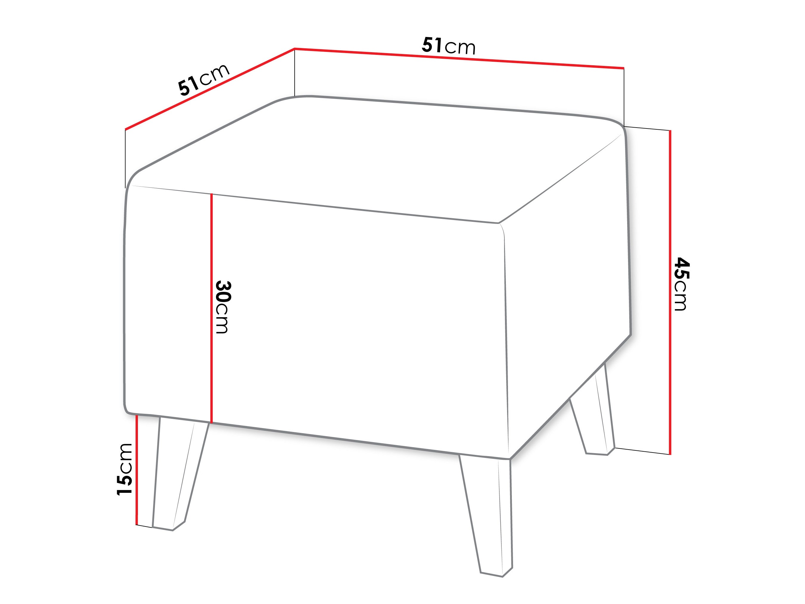 Pufs Delbene 132 (Verita 03 + Tumšs sanremo ozols)