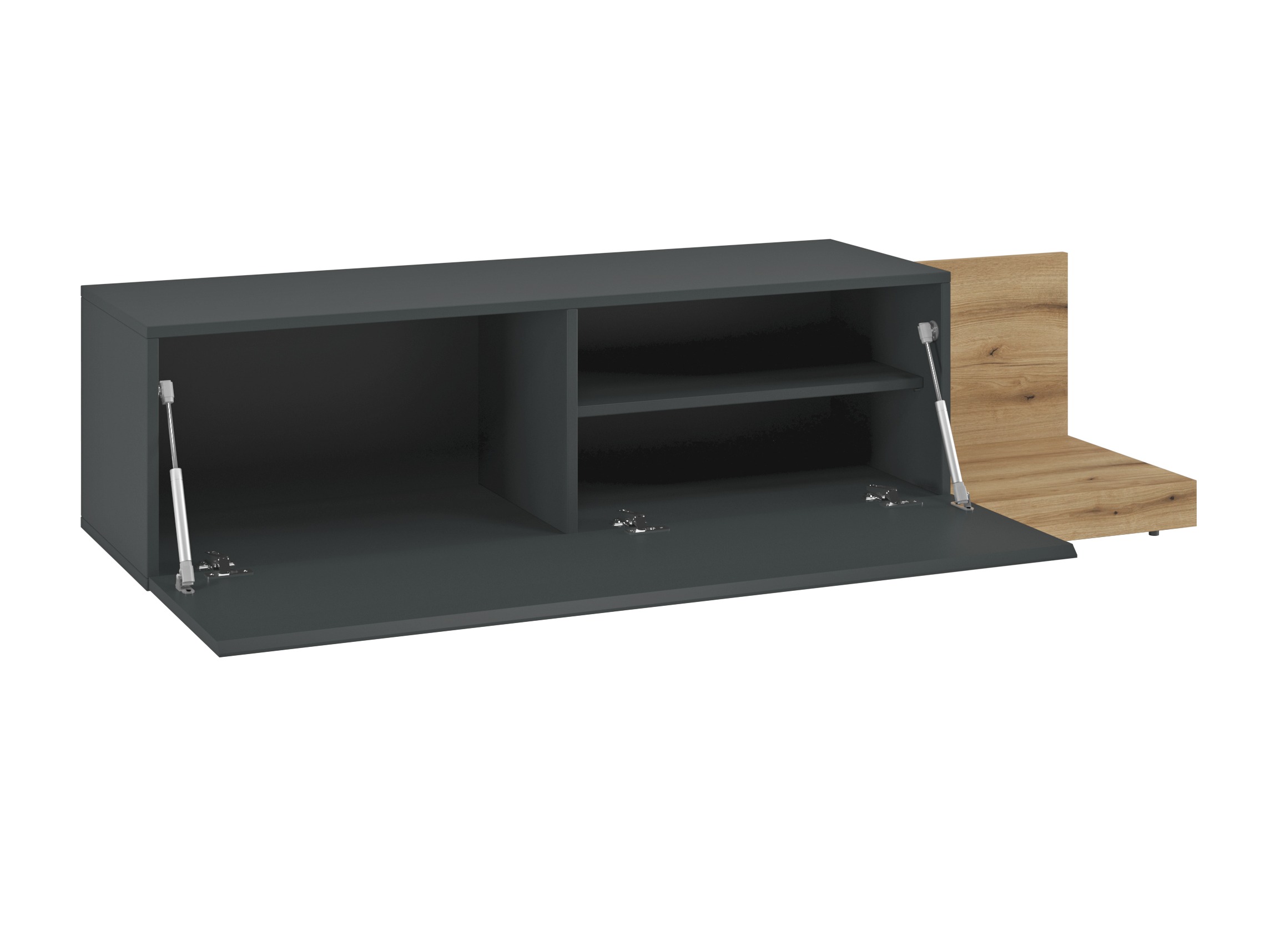 TV galds Ontario 244 (Pelēks + Ozols)