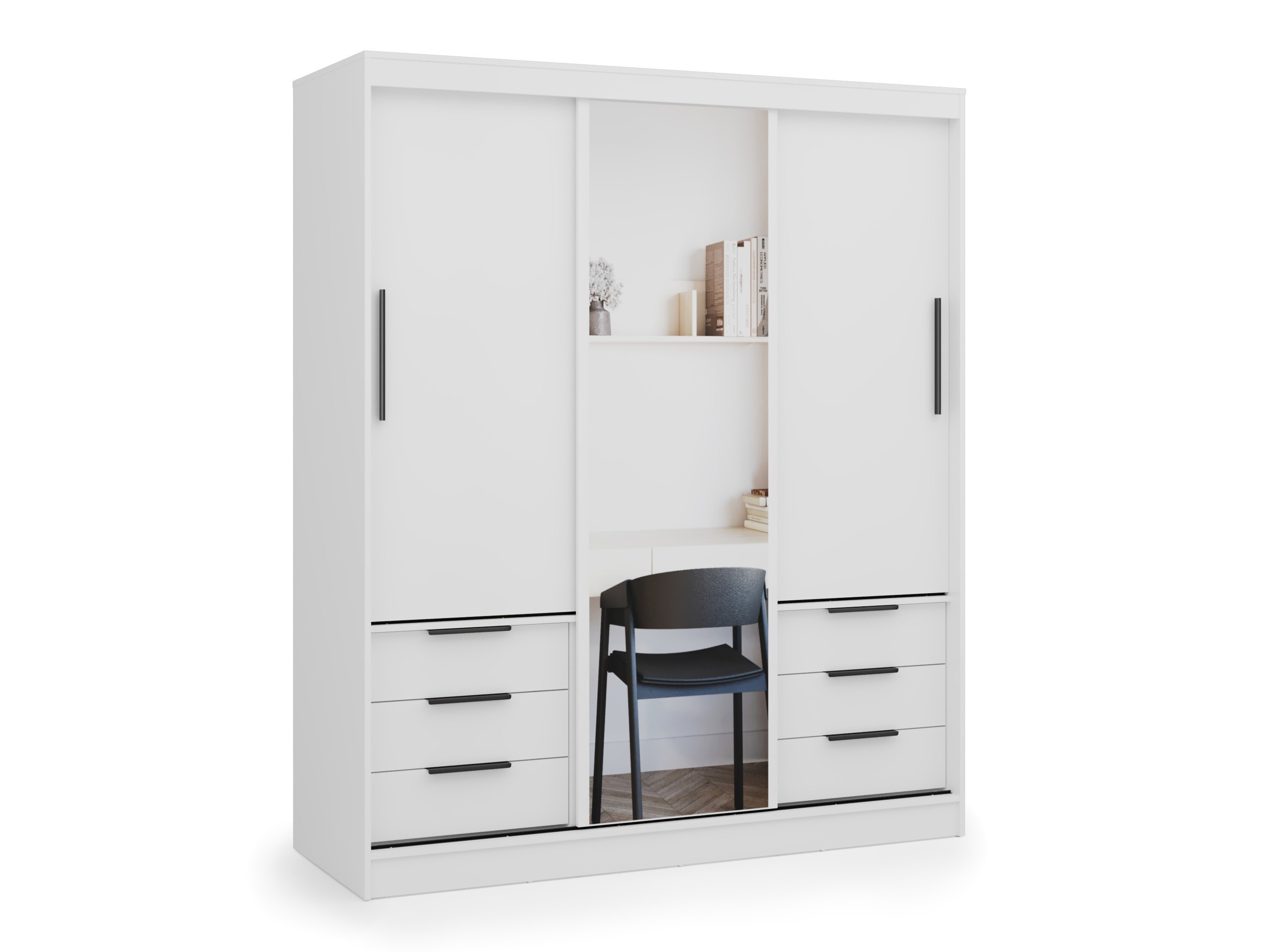 Skapis Fresno 184 (Balts)