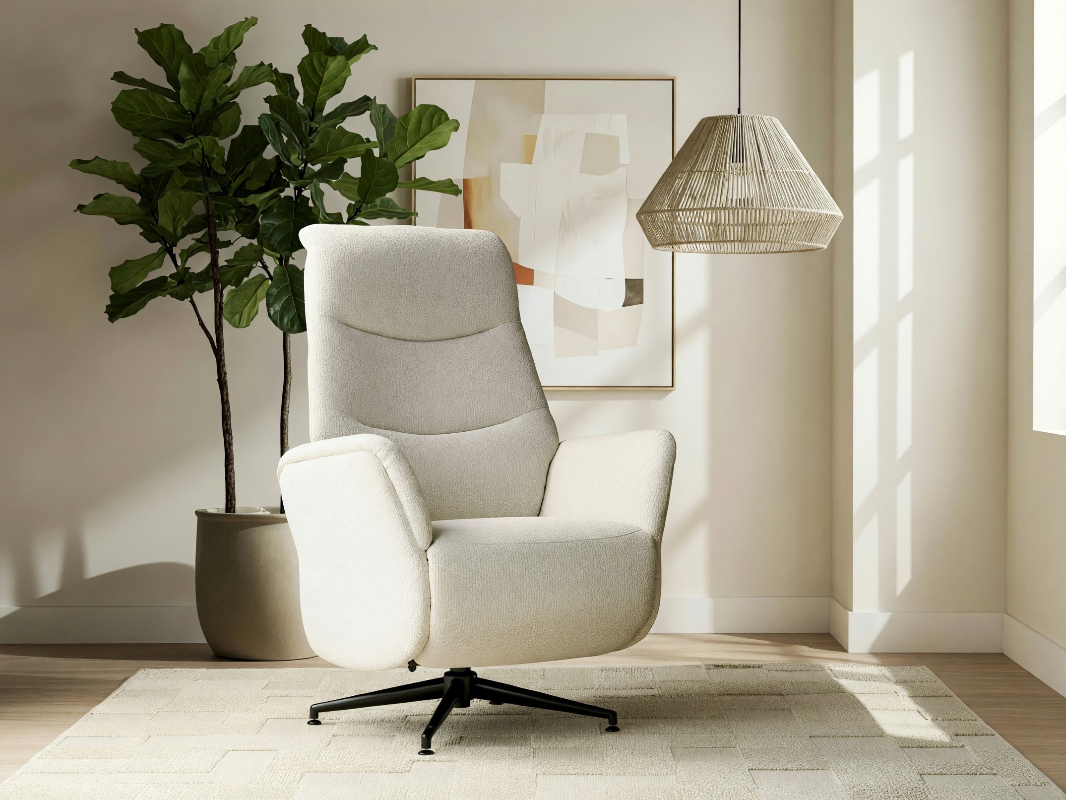Atpūtas krēsls reglainer Detroit 1031 (Raven 22)
