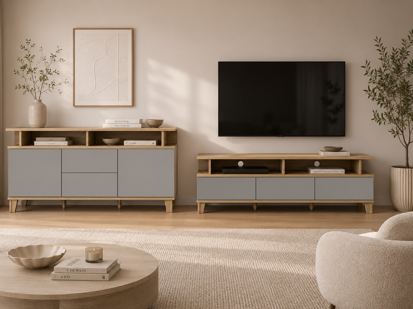 TV galds Evarveru 101 (Pelēks)