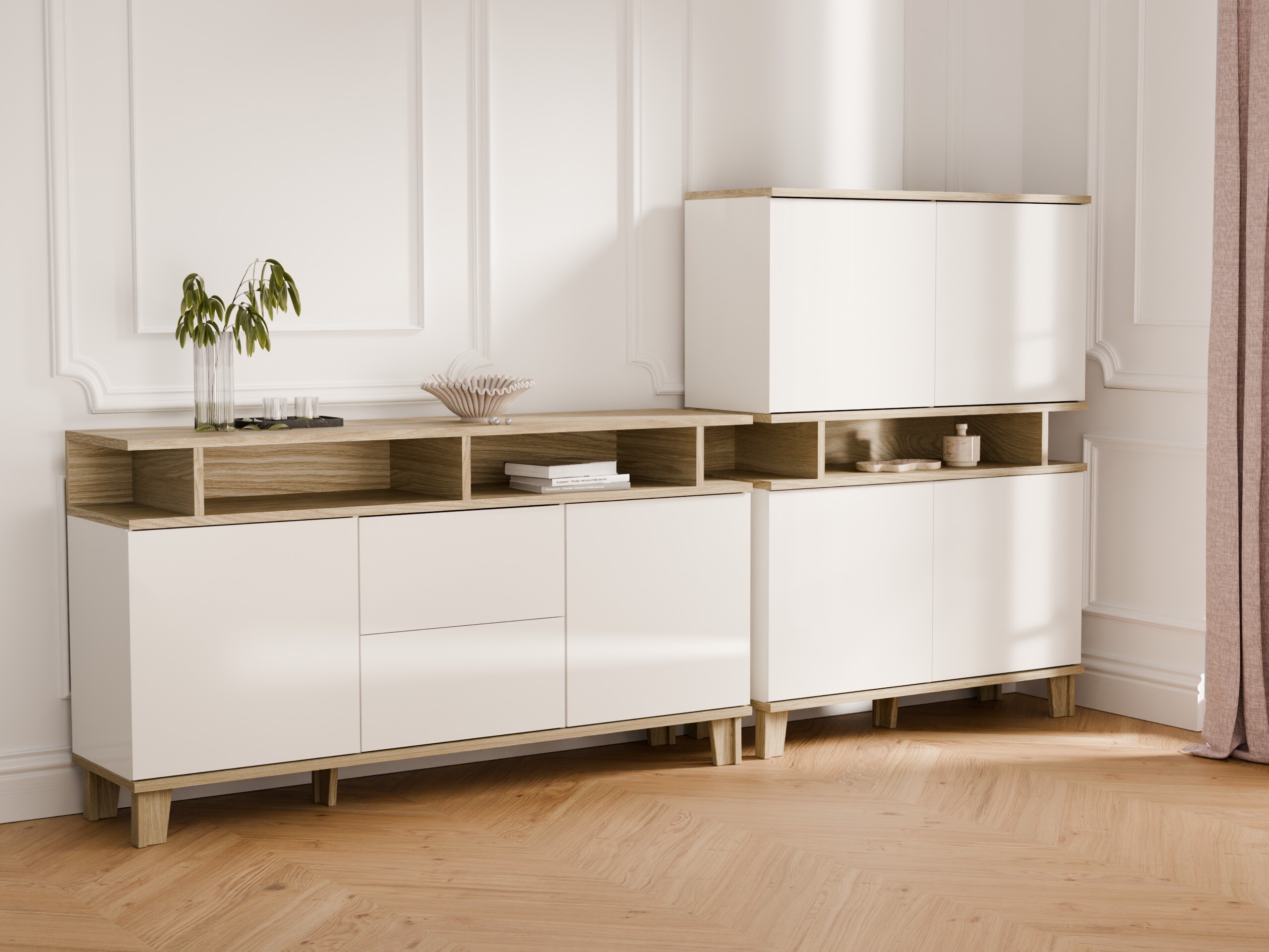 Kumode Evarveru 105 (Glancēts balts)
