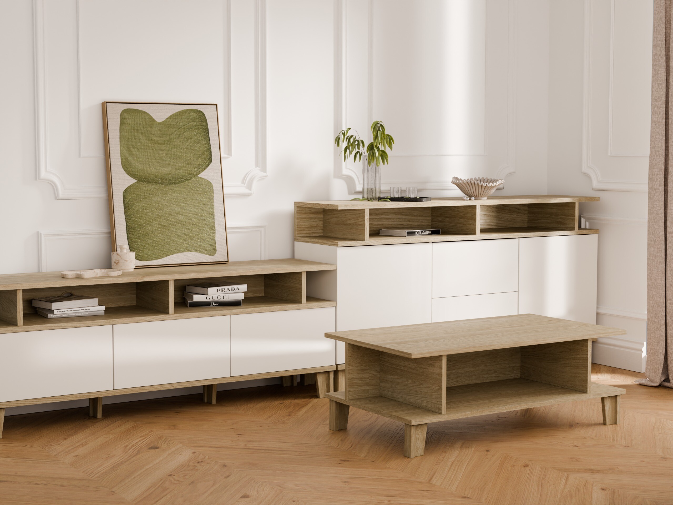 Kumode Evarveru 105 (Glancēts balts)