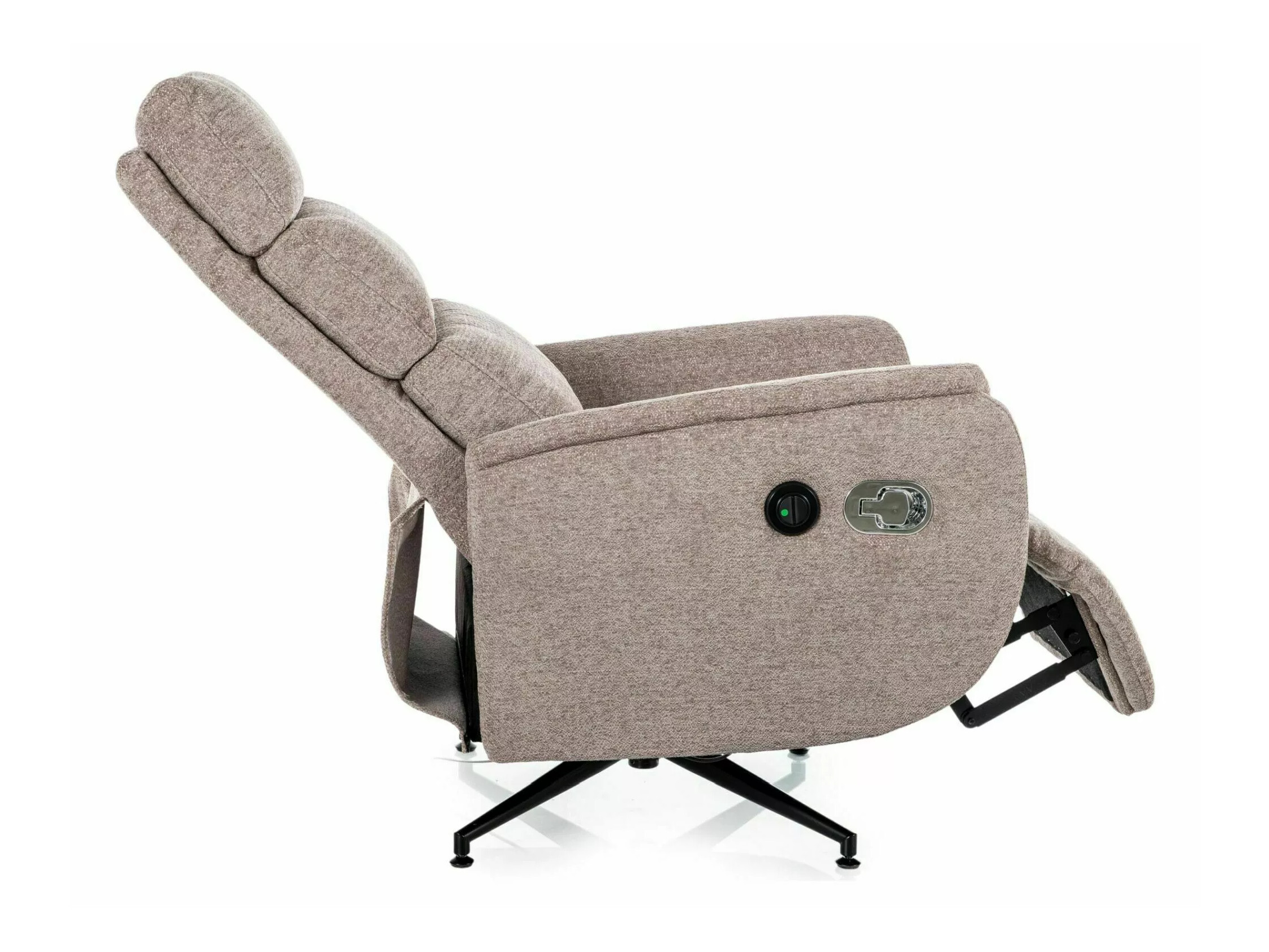 Atpūtas krēsls reglainer Detroit 1032 (Raven 30)