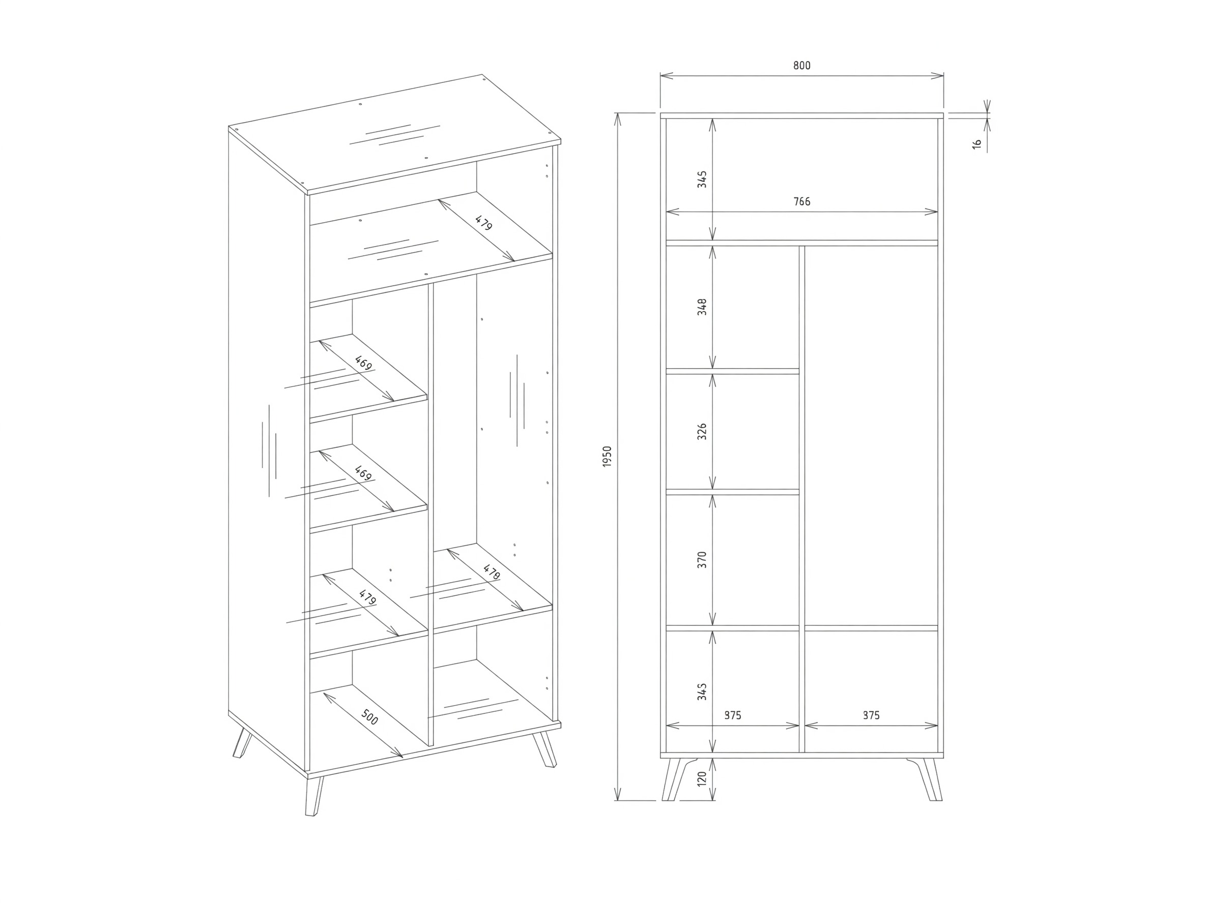 Skapis Telue 103
