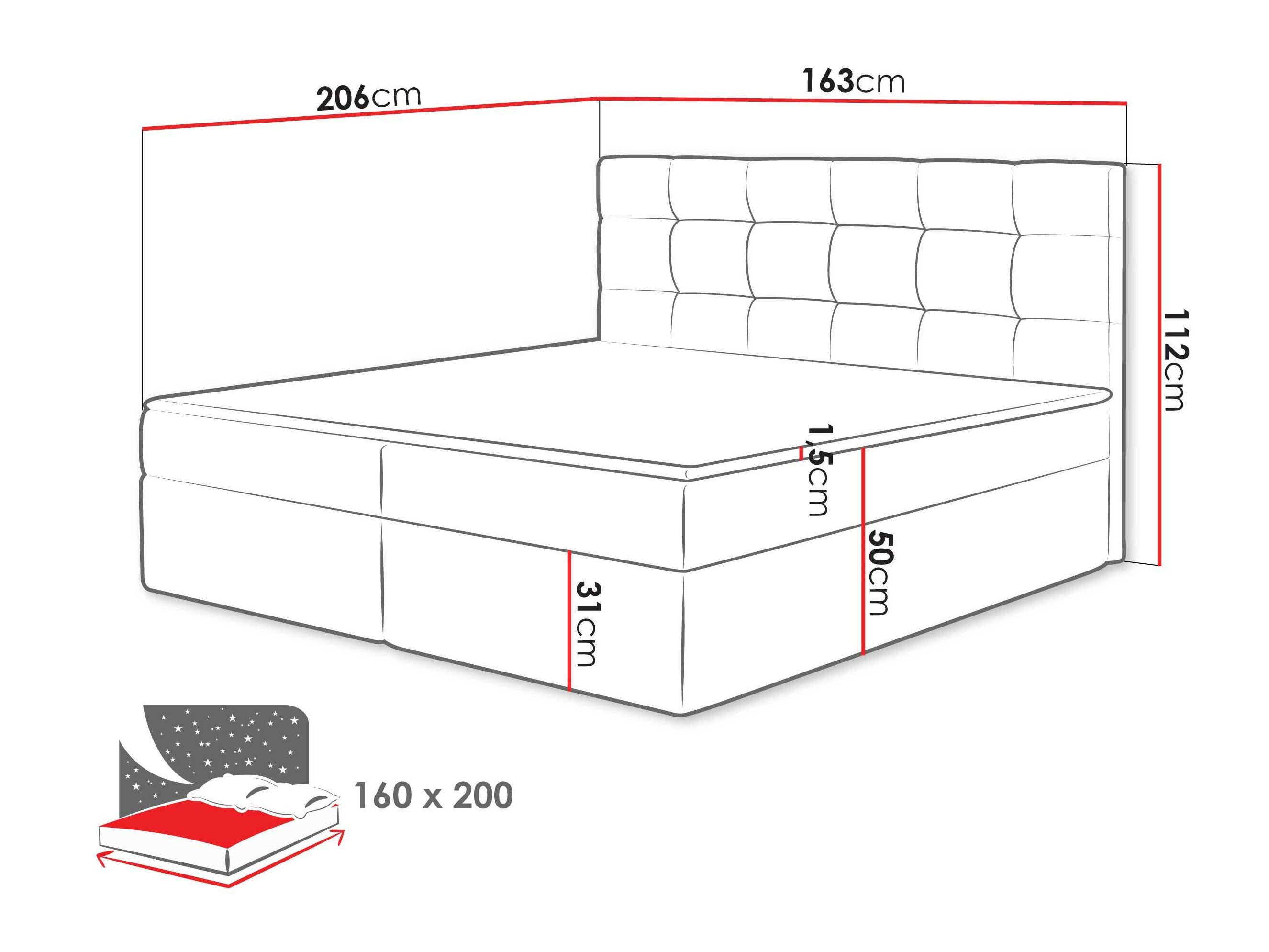 Kontinentālā gulta Comfivo Osculum I (Soft 011)