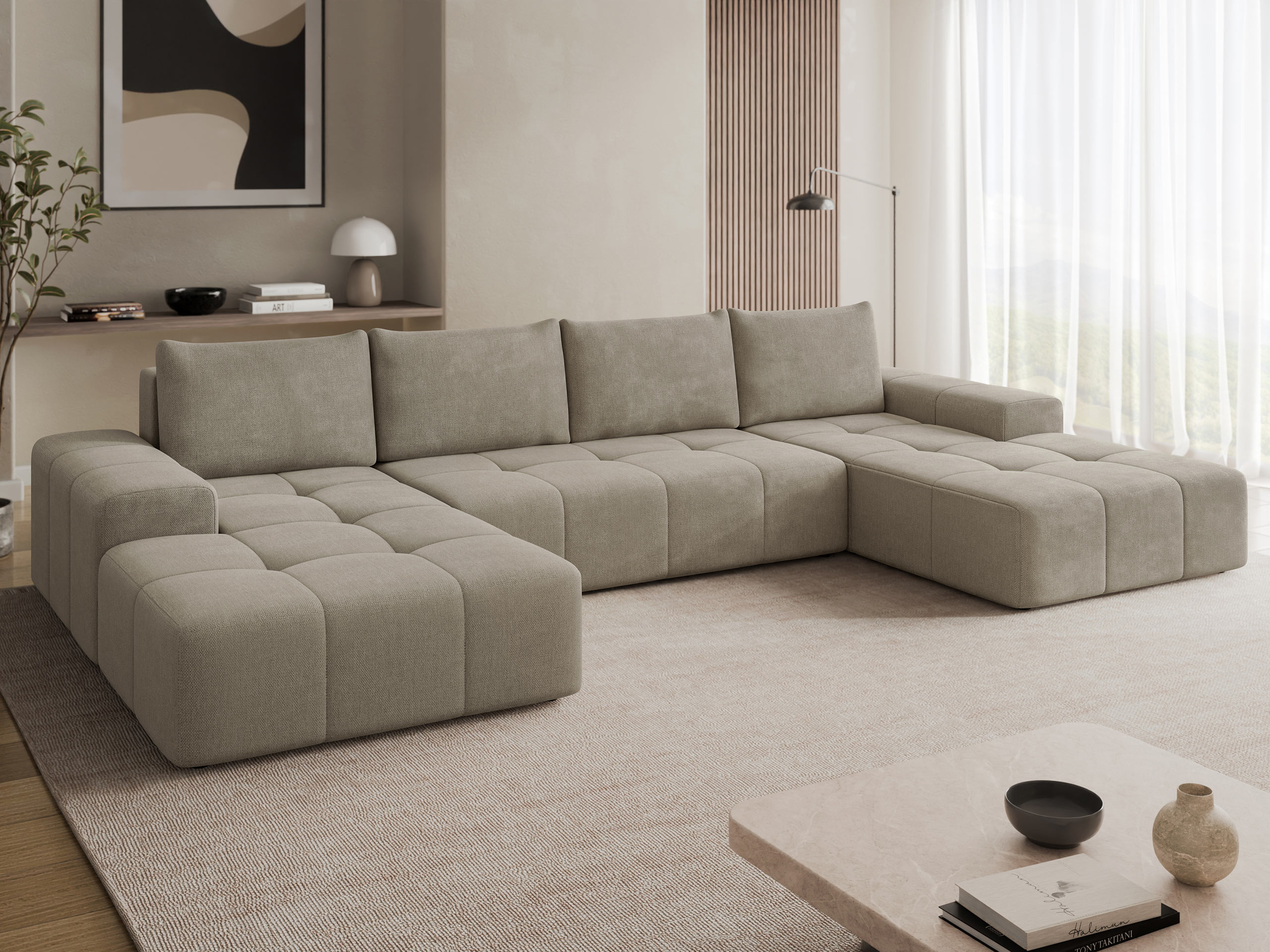 Stūra dīvāns Comfivo Origor II (Spirit Taupe)