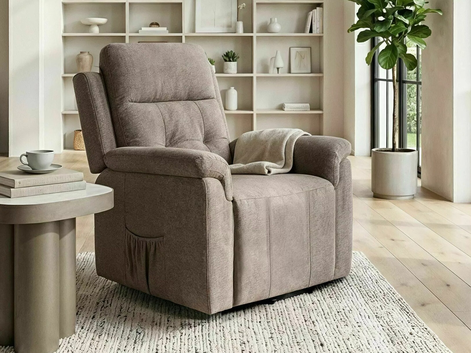 Atpūtas krēsls reglainer Detroit 1042 (Bēšs)