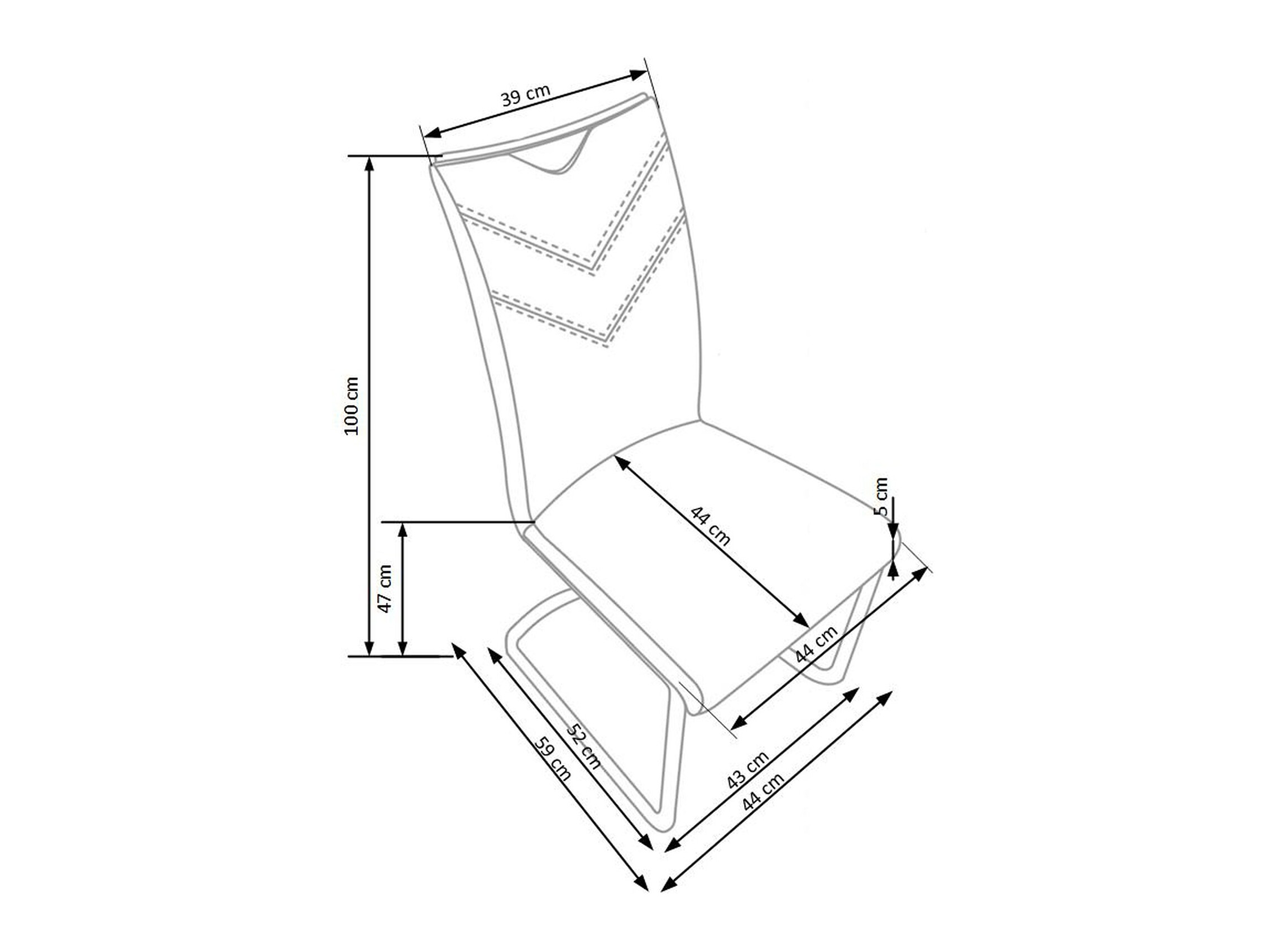Krēsls Houston 2202 (Balts)
