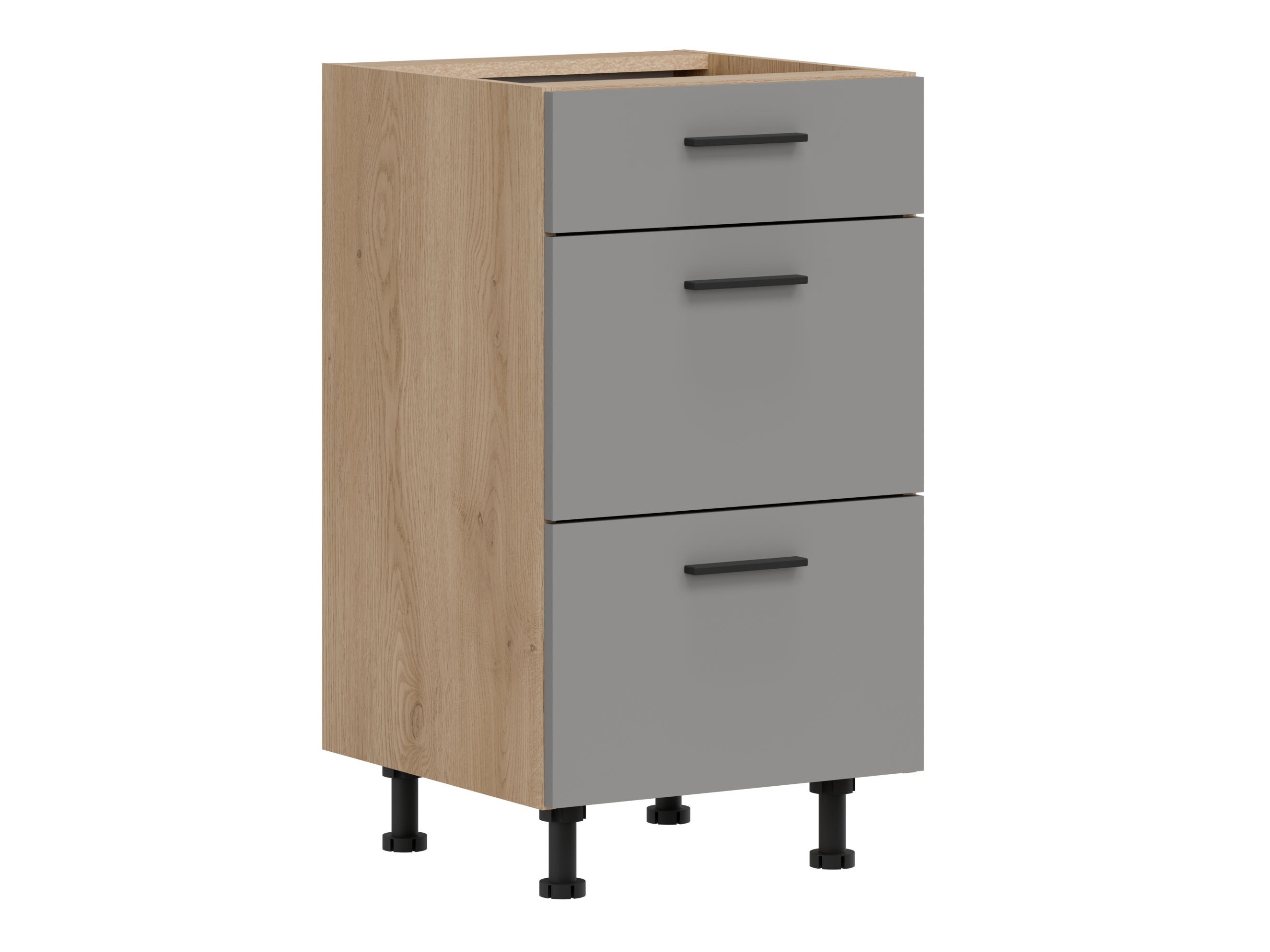 Moduļu skapis ar atvilktnēm Ati Grey Artisan 105