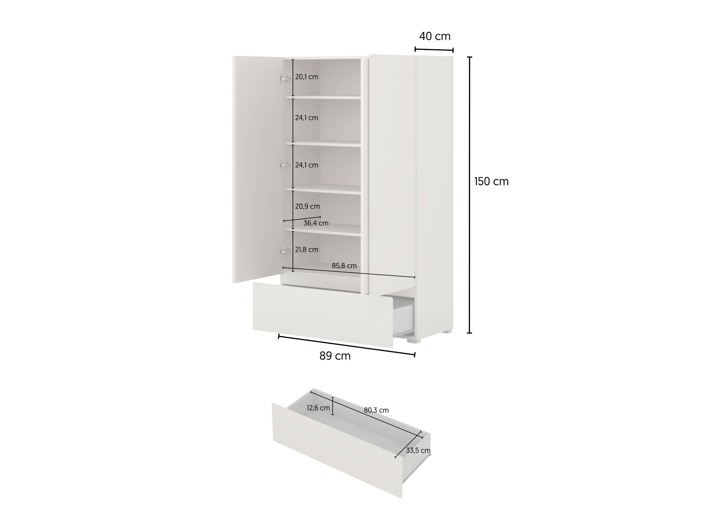Plaukts Elbleve 106 (Melns)