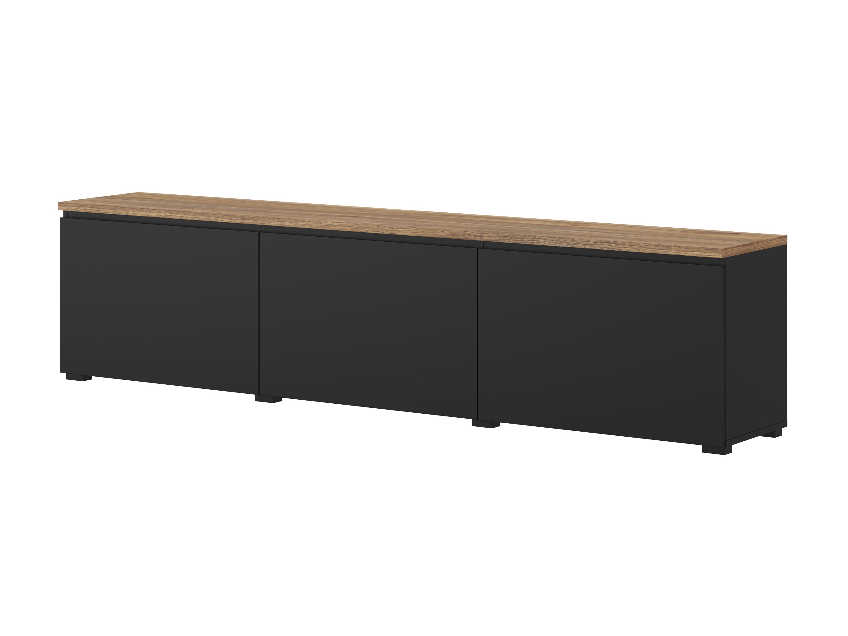 TV galds Baletu 113 (Melns + Ozols)