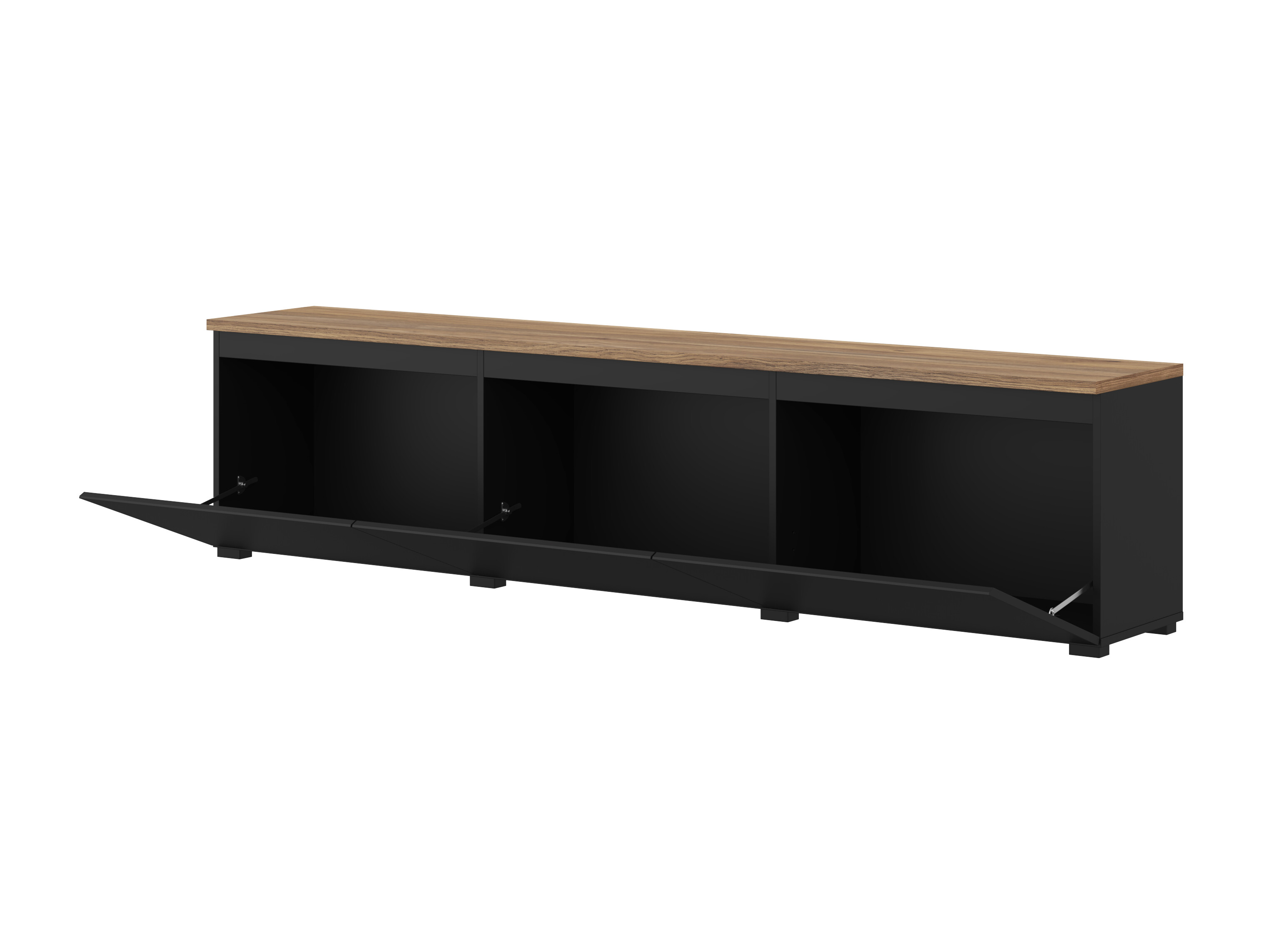 TV galds Baletu 113 (Melns + Ozols)