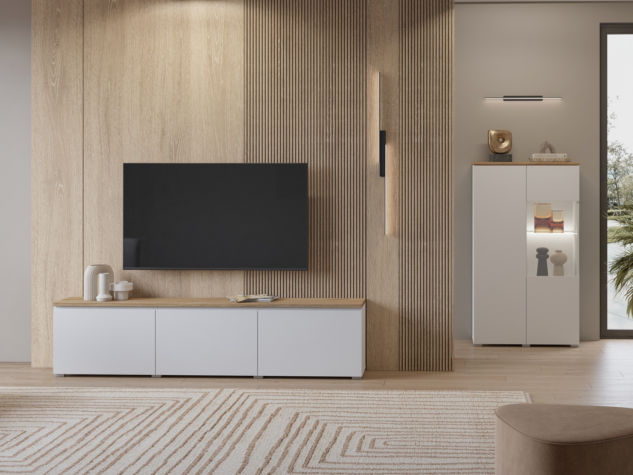 TV galds Baletu 113 (Balts + Ozols)