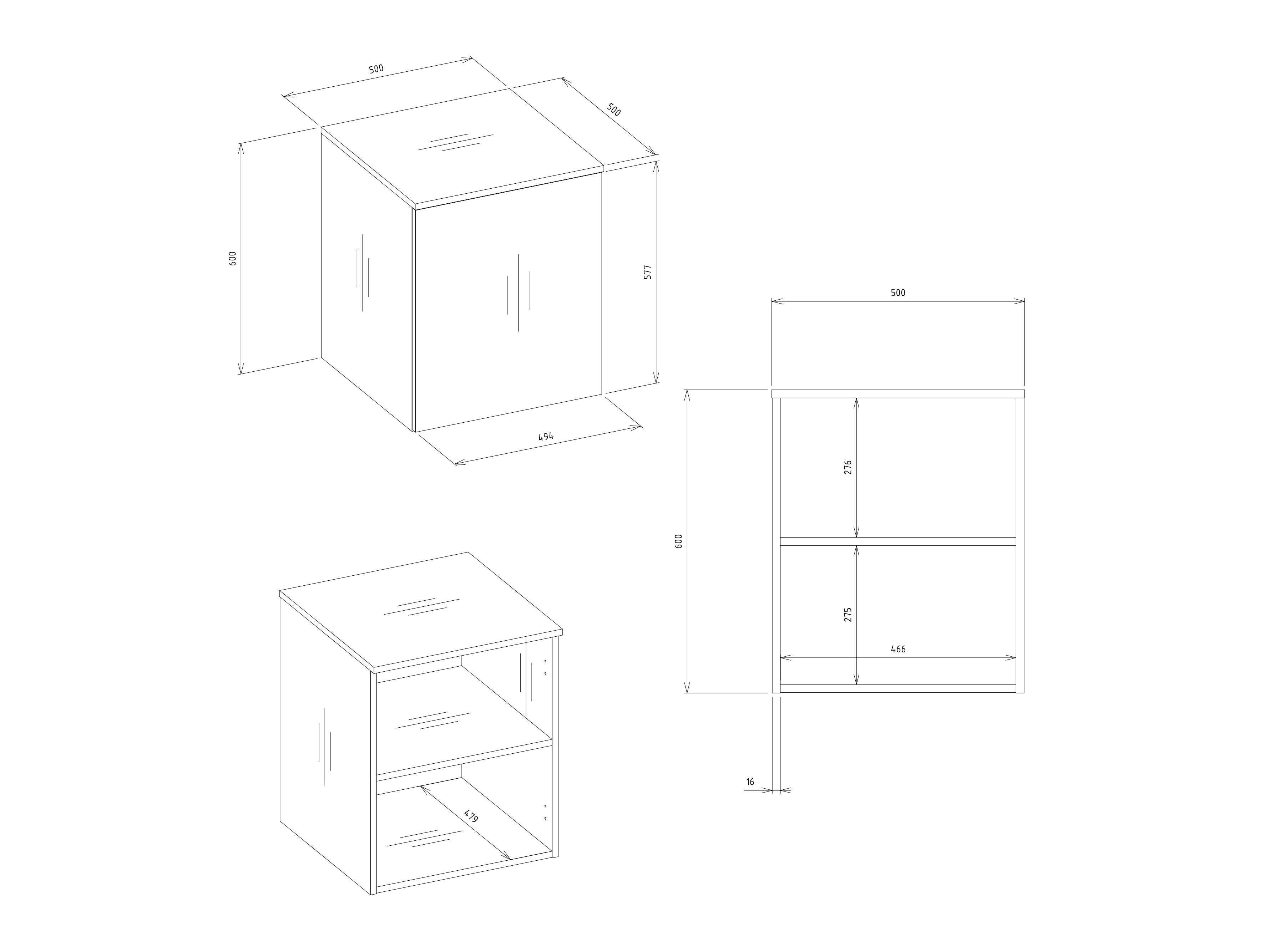 Skapis Mandeville 399 (Balts)