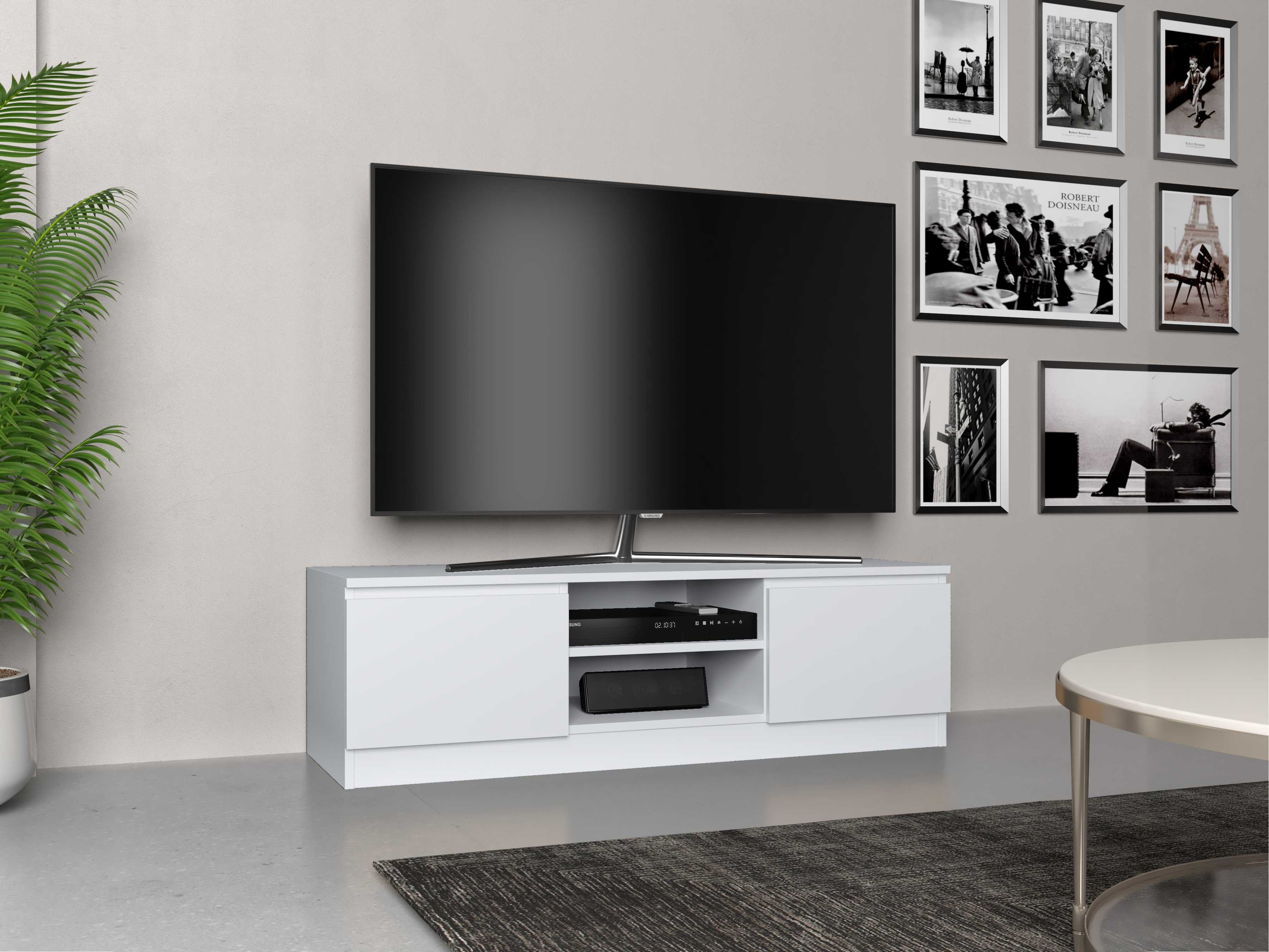 TV galds Elbvelu 123 (Balts)