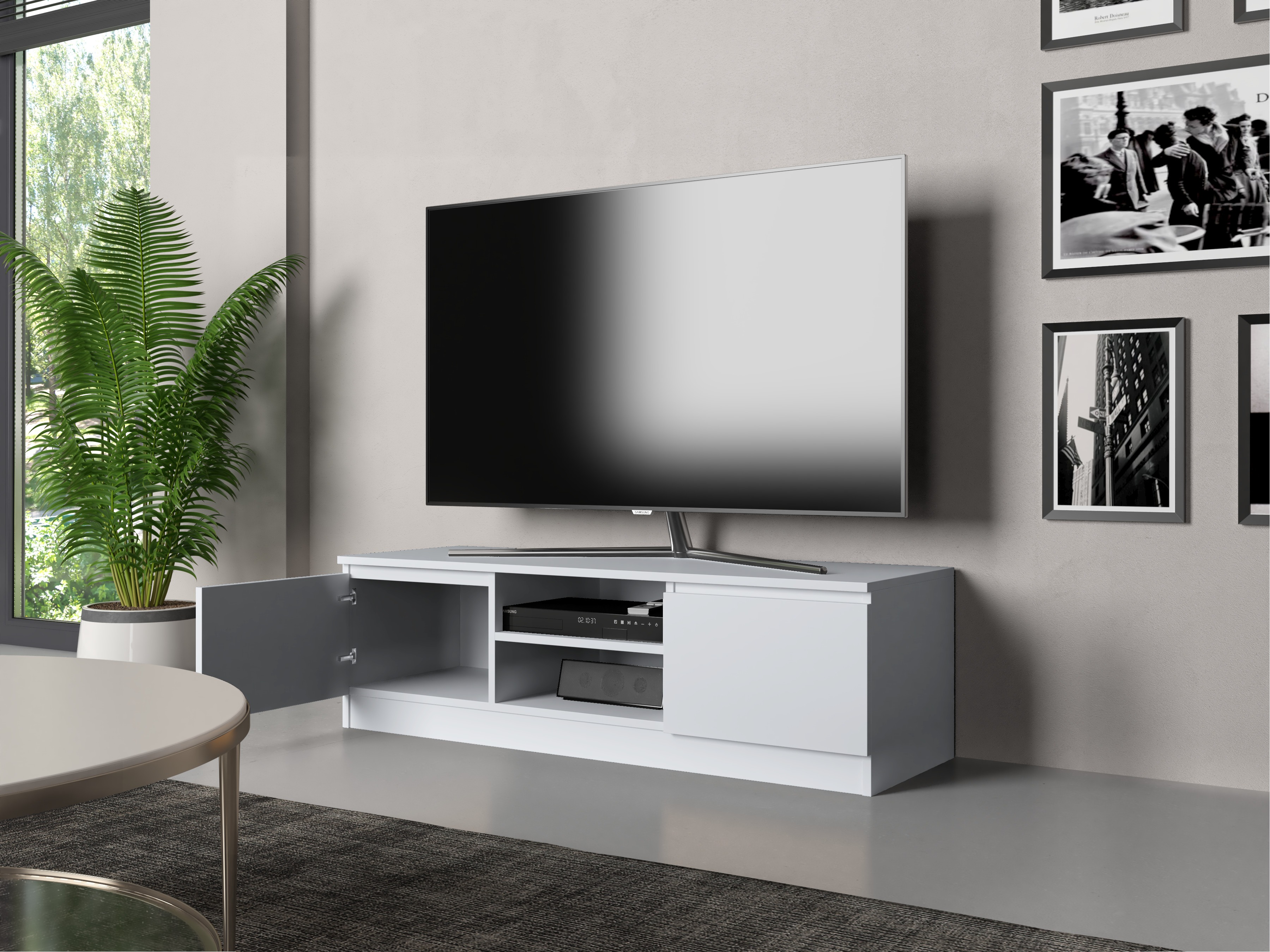 TV galds Elbvelu 123 (Balts)