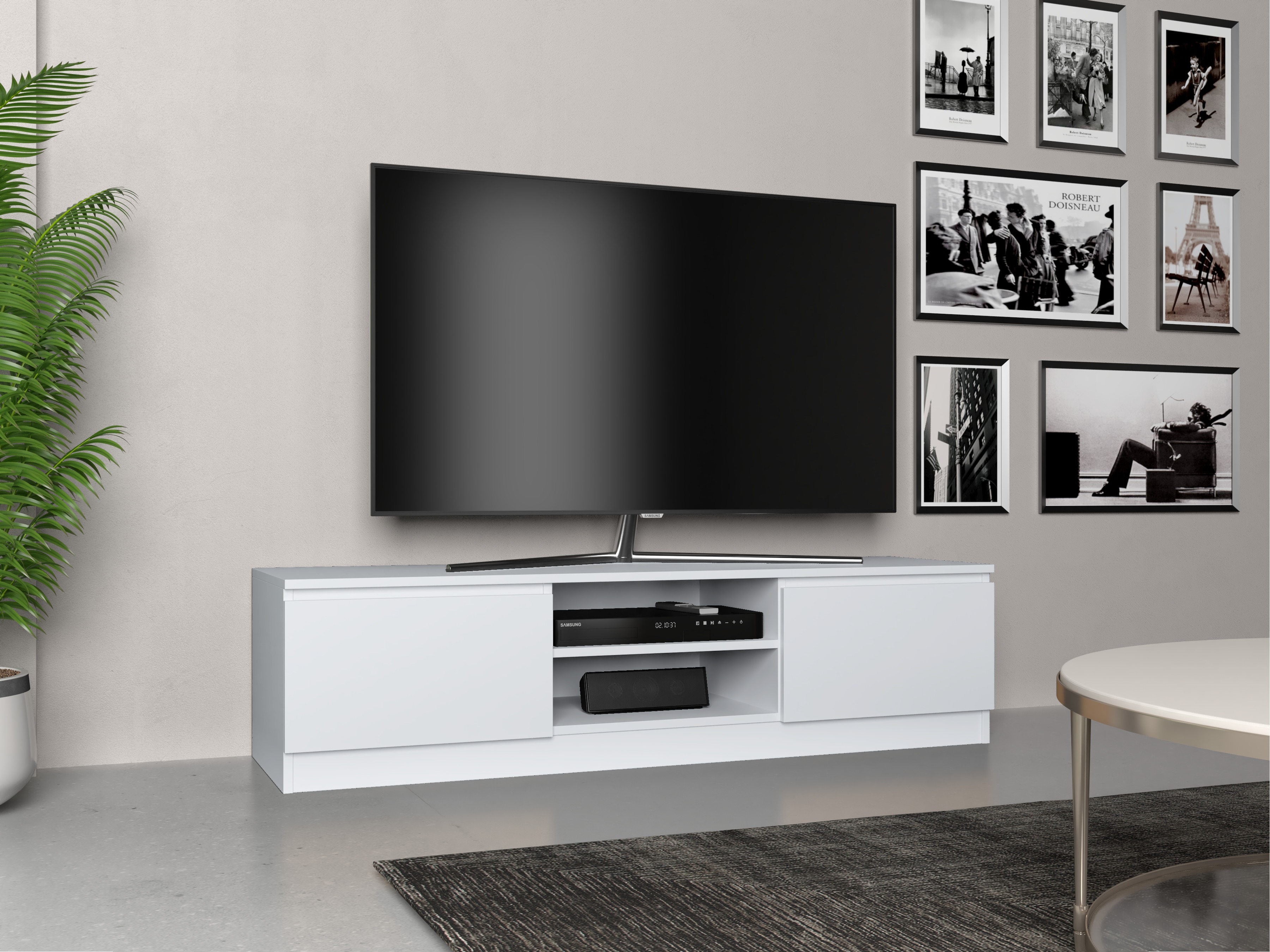 TV galds Elbvelu 125 (Balts)