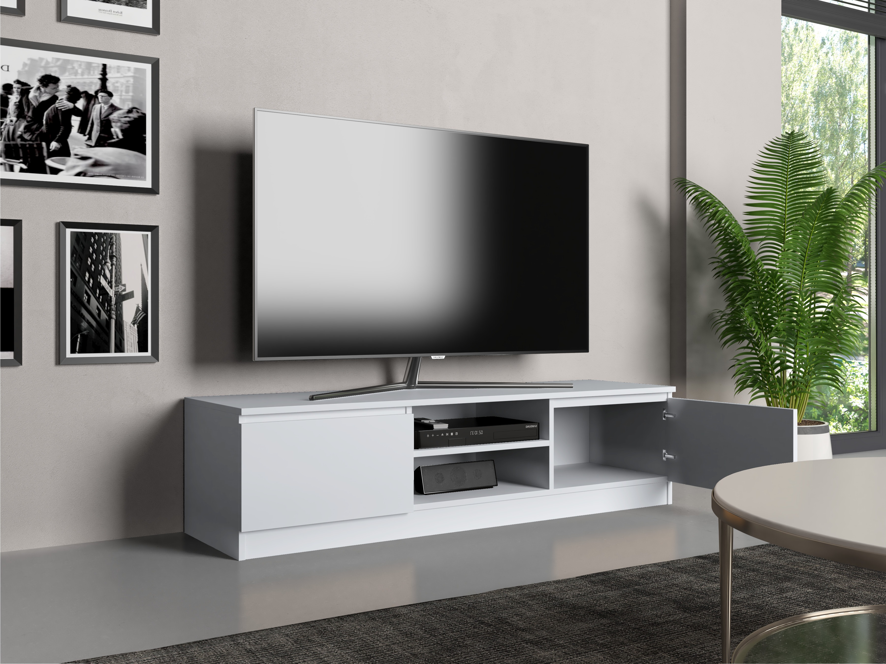 TV galds Elbvelu 125 (Balts)