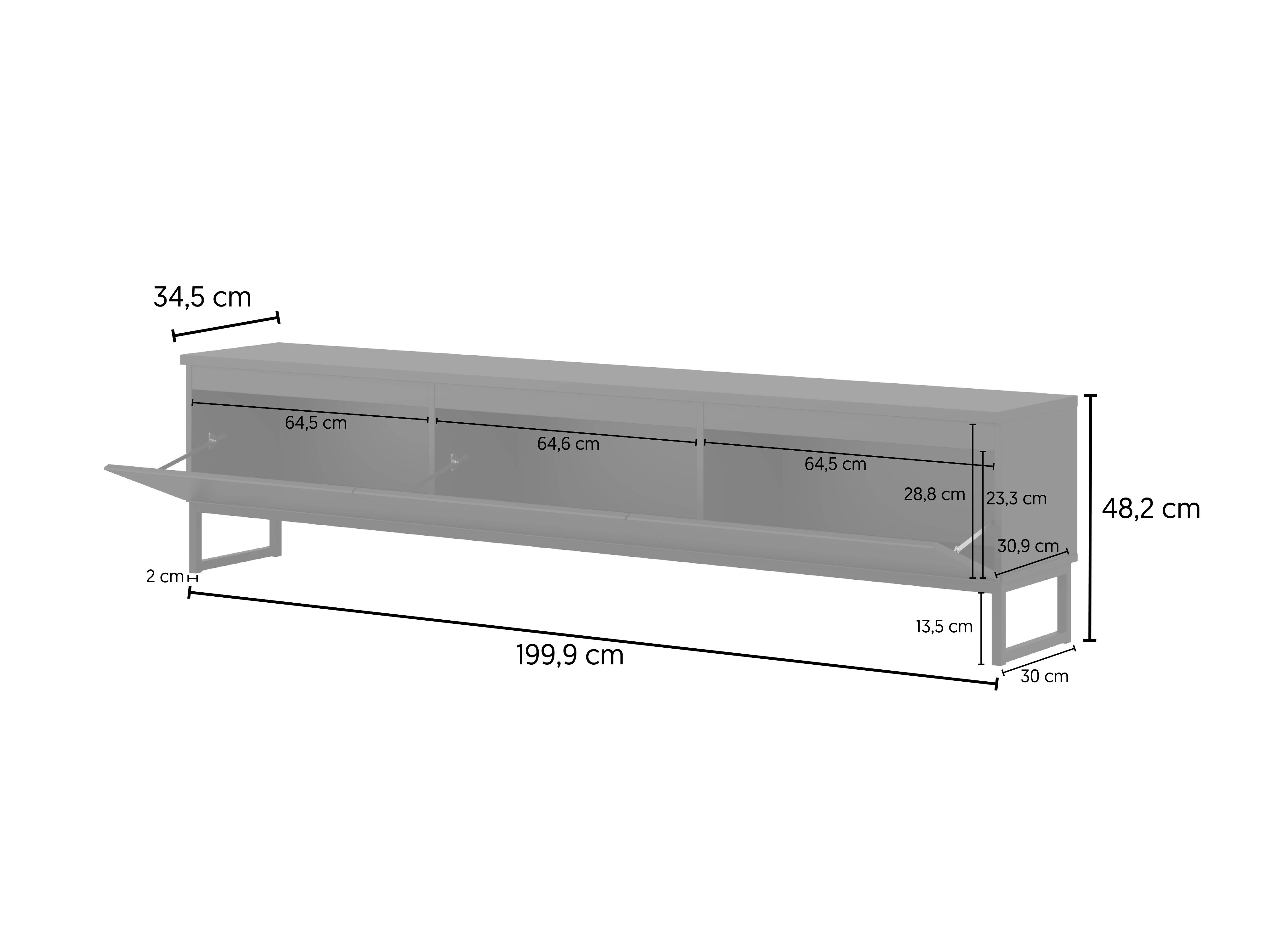 TV galds Velsora 101 (Melns)