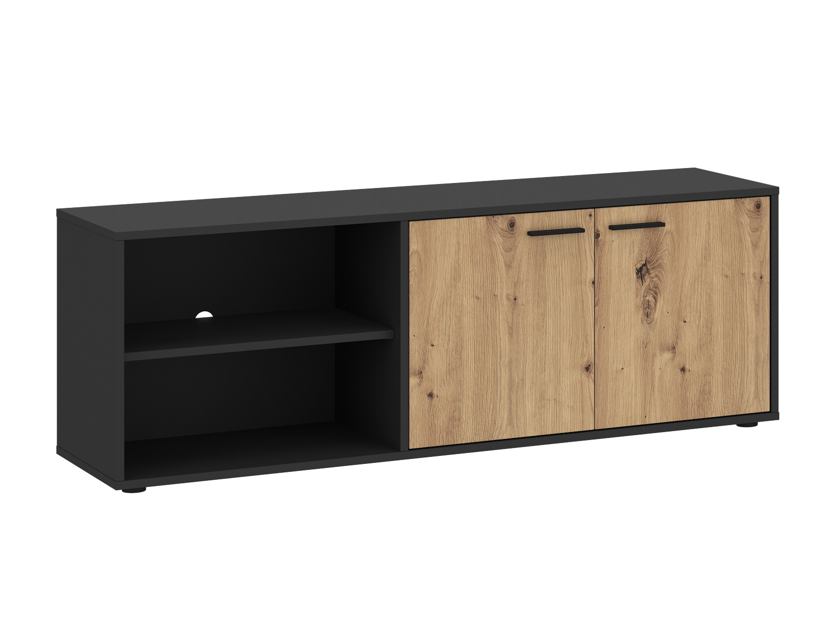 TV galds Ontario 245 (Antracīts + Artisan ozols)
