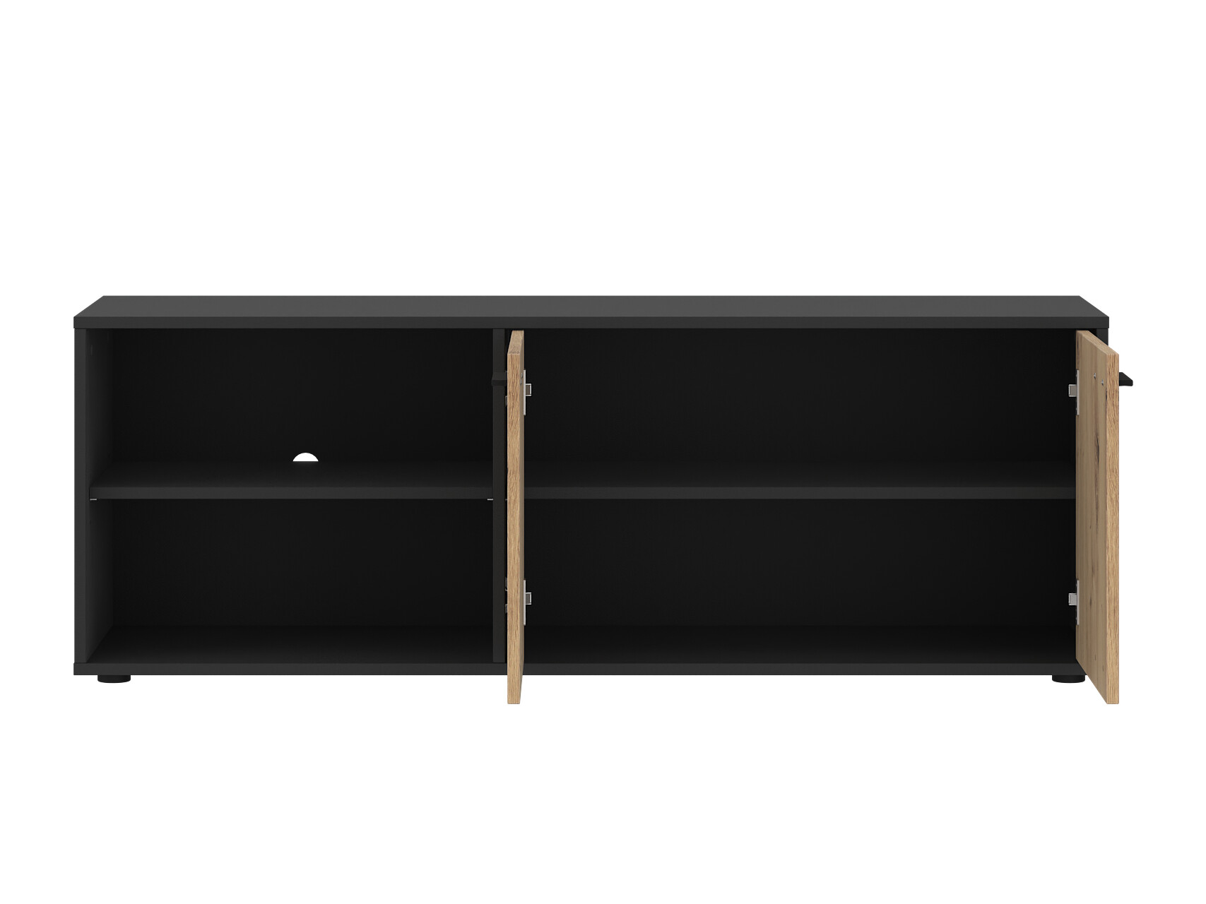 TV galds Ontario 245 (Antracīts + Artisan ozols)