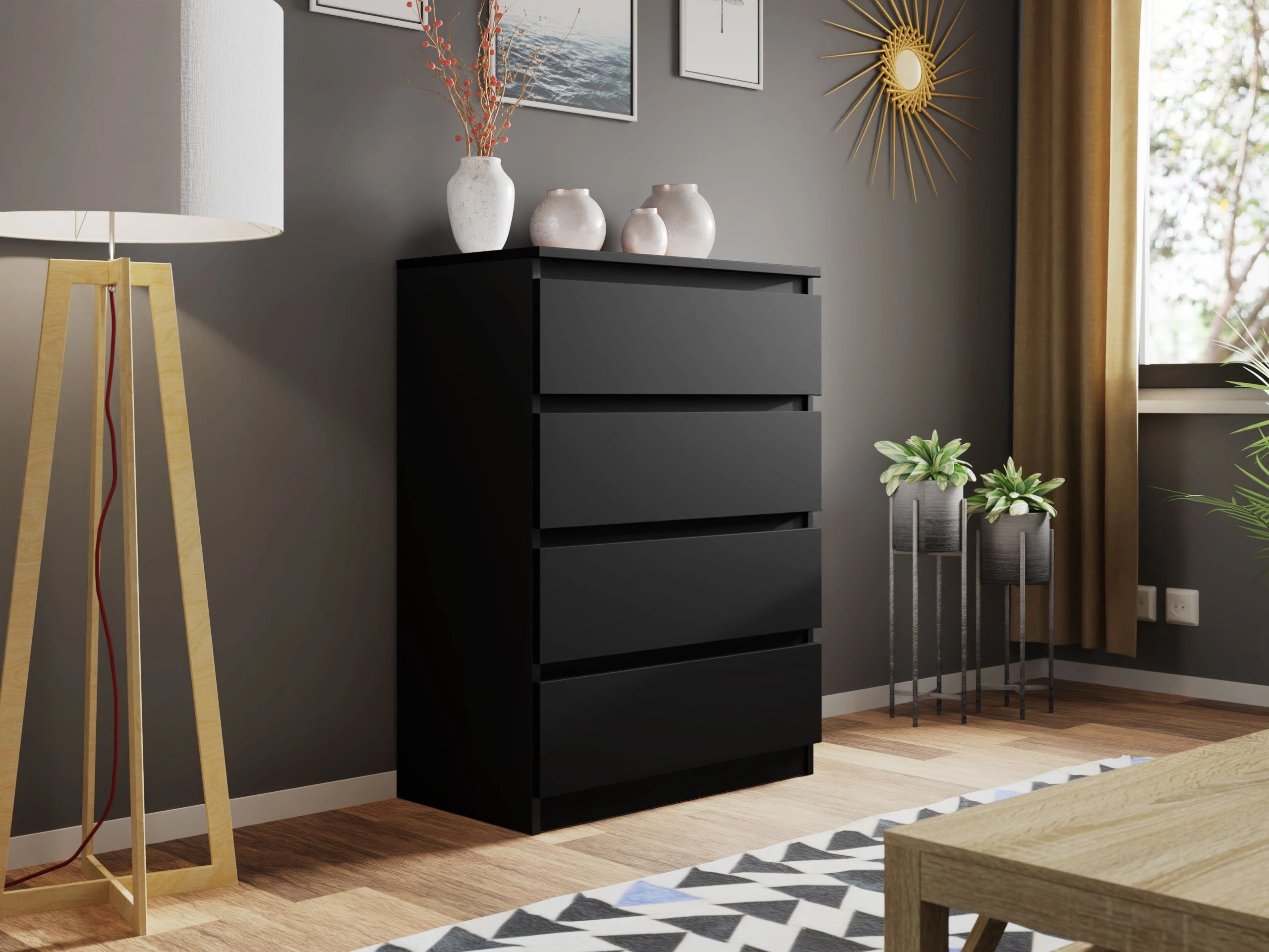 Kumode Comfivo Structor I (Melns)