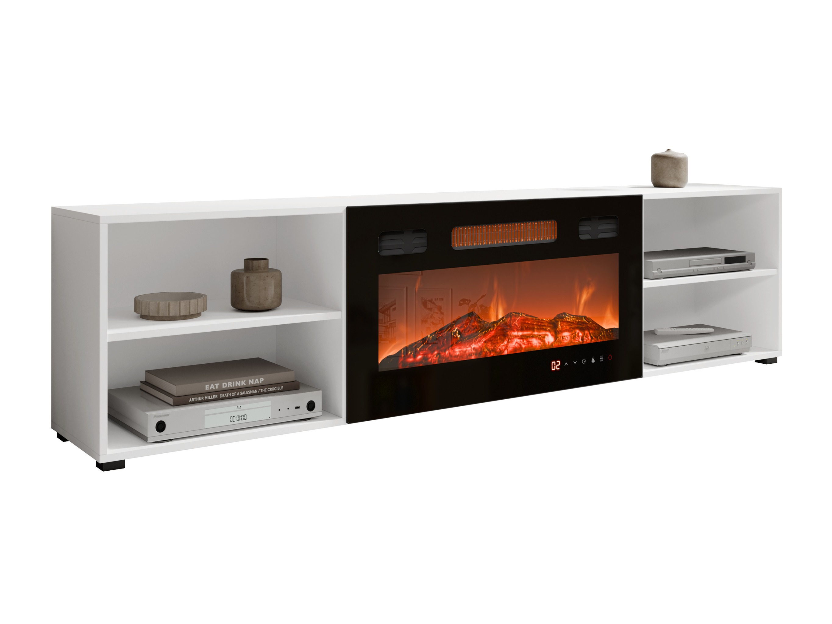 TV galds Charlotte 191 (Balts + Melns)