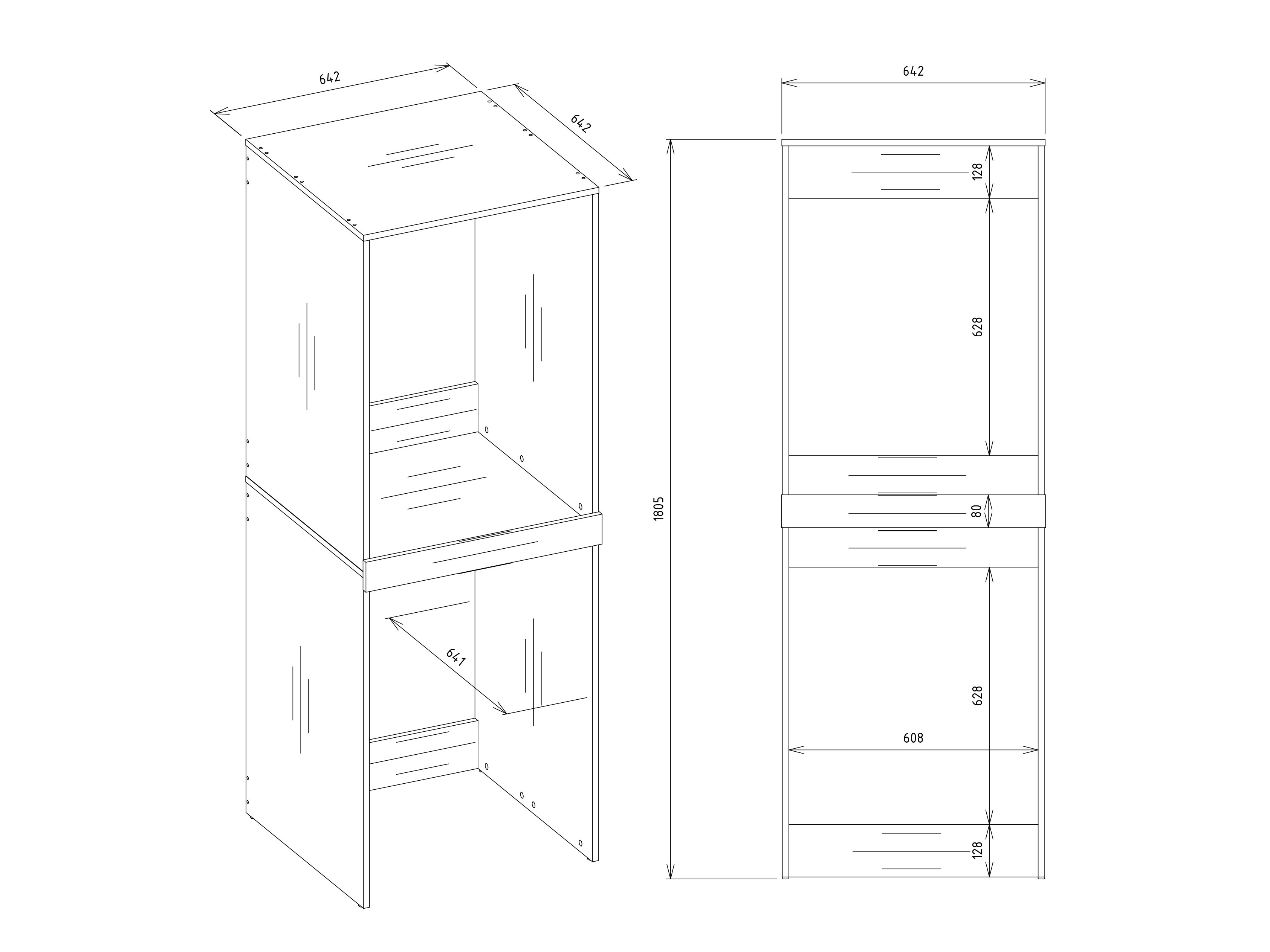 Vannas istabas plaukts Balelbo 108 (Antracīts + Artisan ozols)