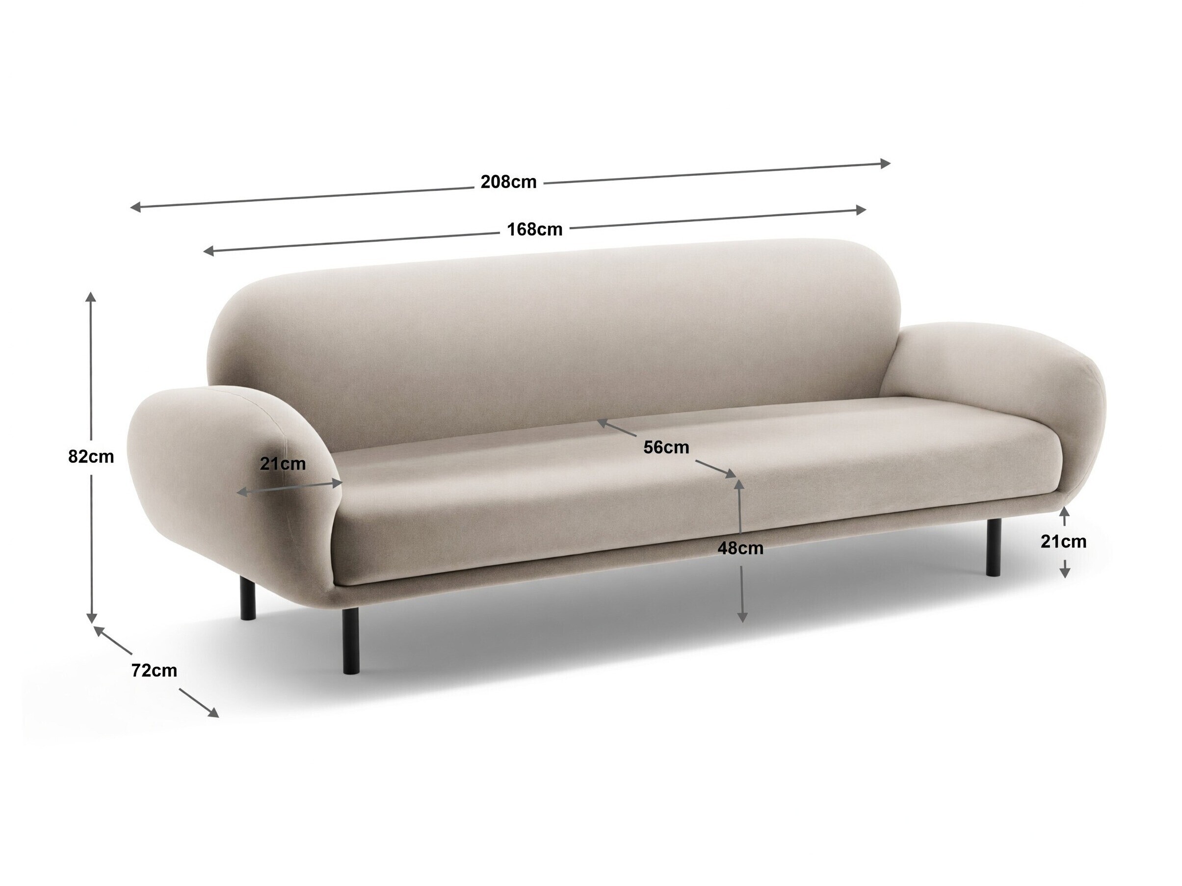 Dīvāns Beckley 344 (Silencio 53)
